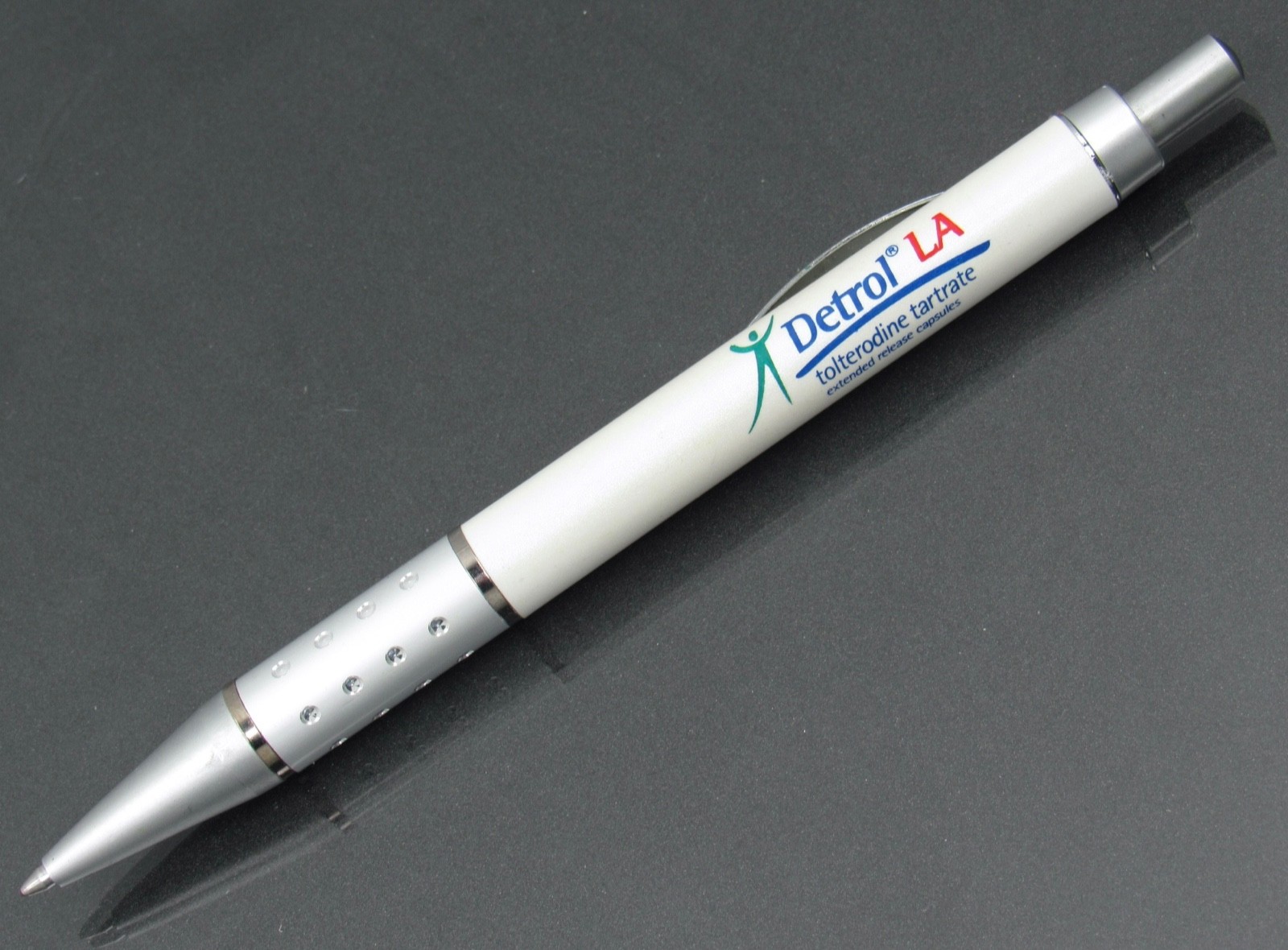 Beautiful Detrol Metal & Plastic PEN Drug Rep Pharmaceutical Promo Advertising