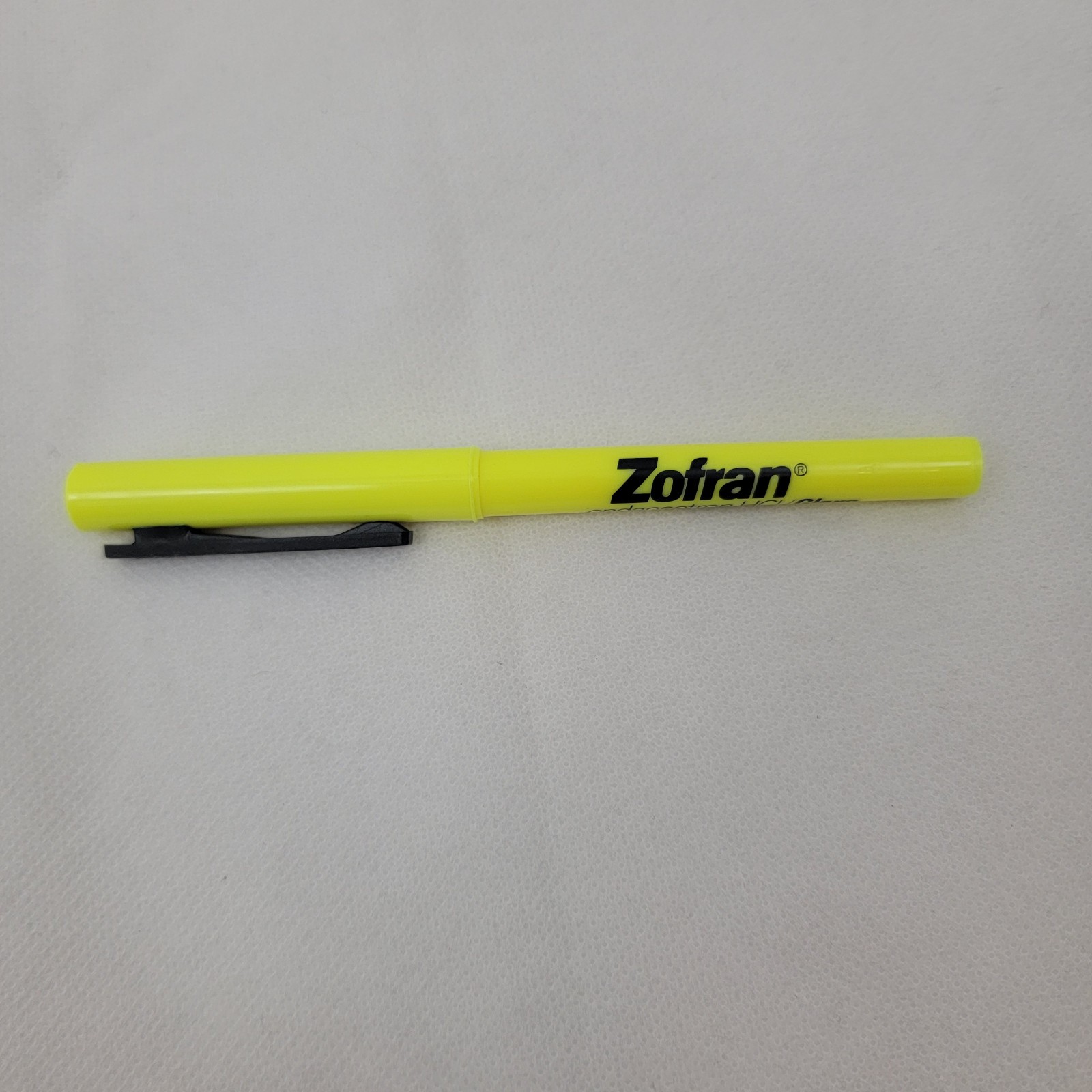 ZOFRAN Pharmaceutical Drug Rep Pen Marker BIC Brite Liner Yellow