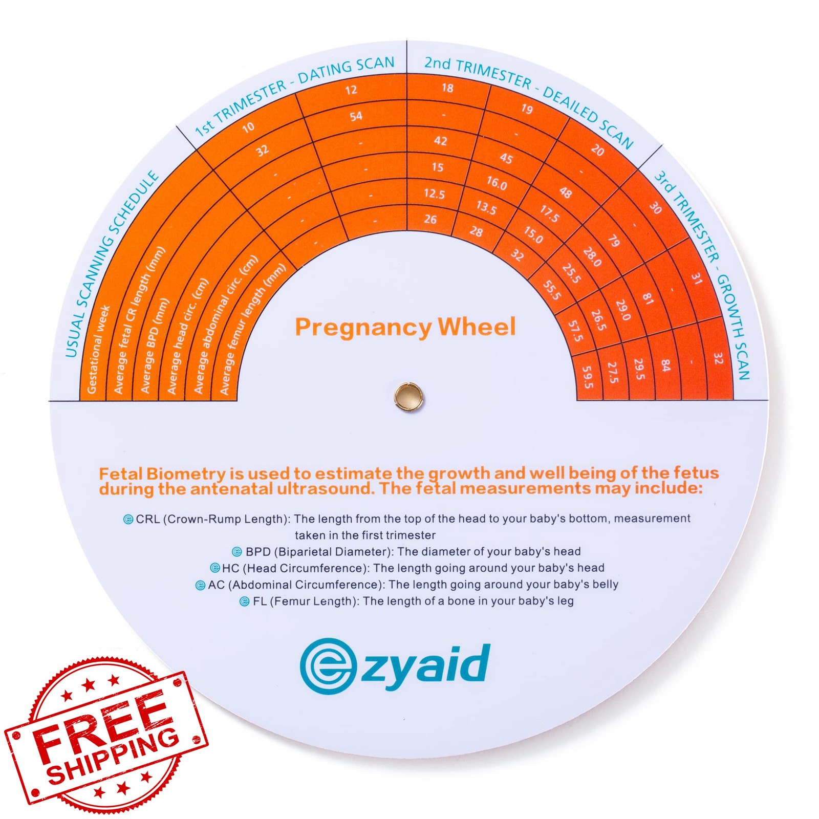 Ezyaid Pregnancy Wheel Due Date Calculator OB-GYN