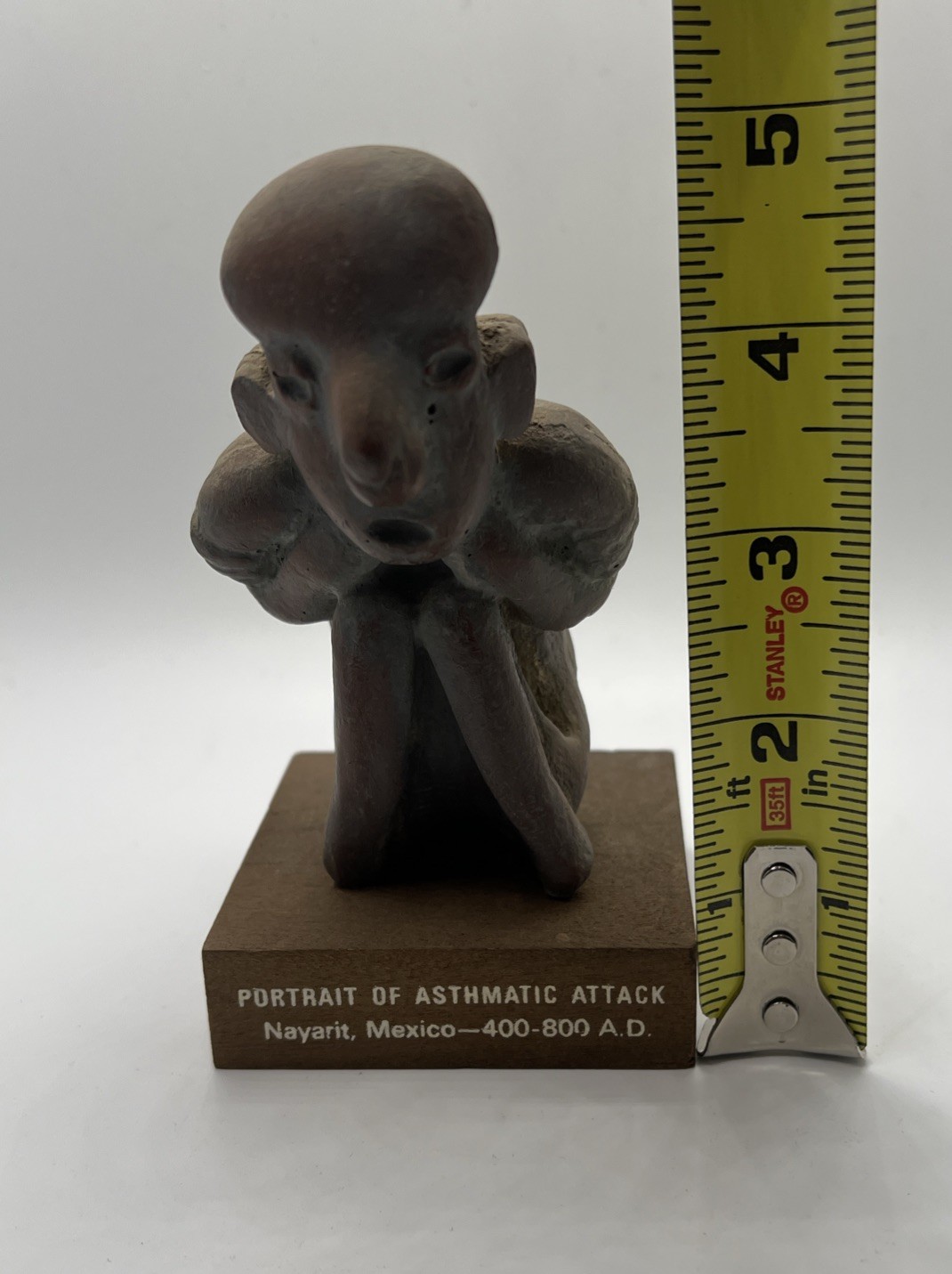 Mayan Figure Schering Medical Advertising Pre Columbian Replica Asthmatic Attack