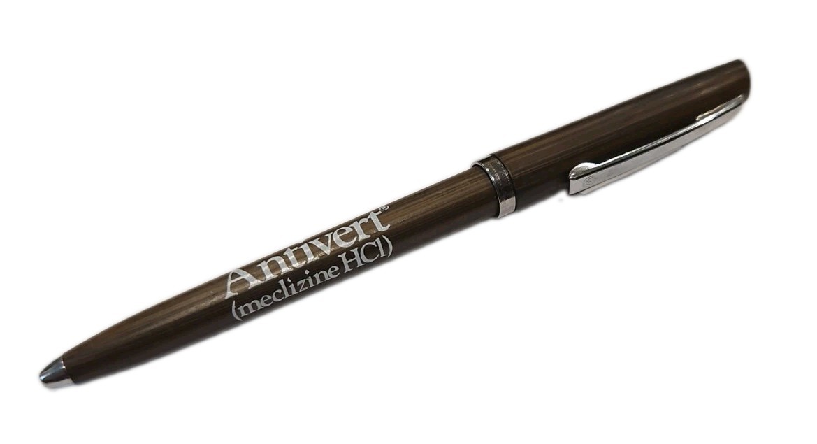 VTG Pfizer Antivert (Meclizine HCI) Advertisement Pen Giveaway Pharmaceutical