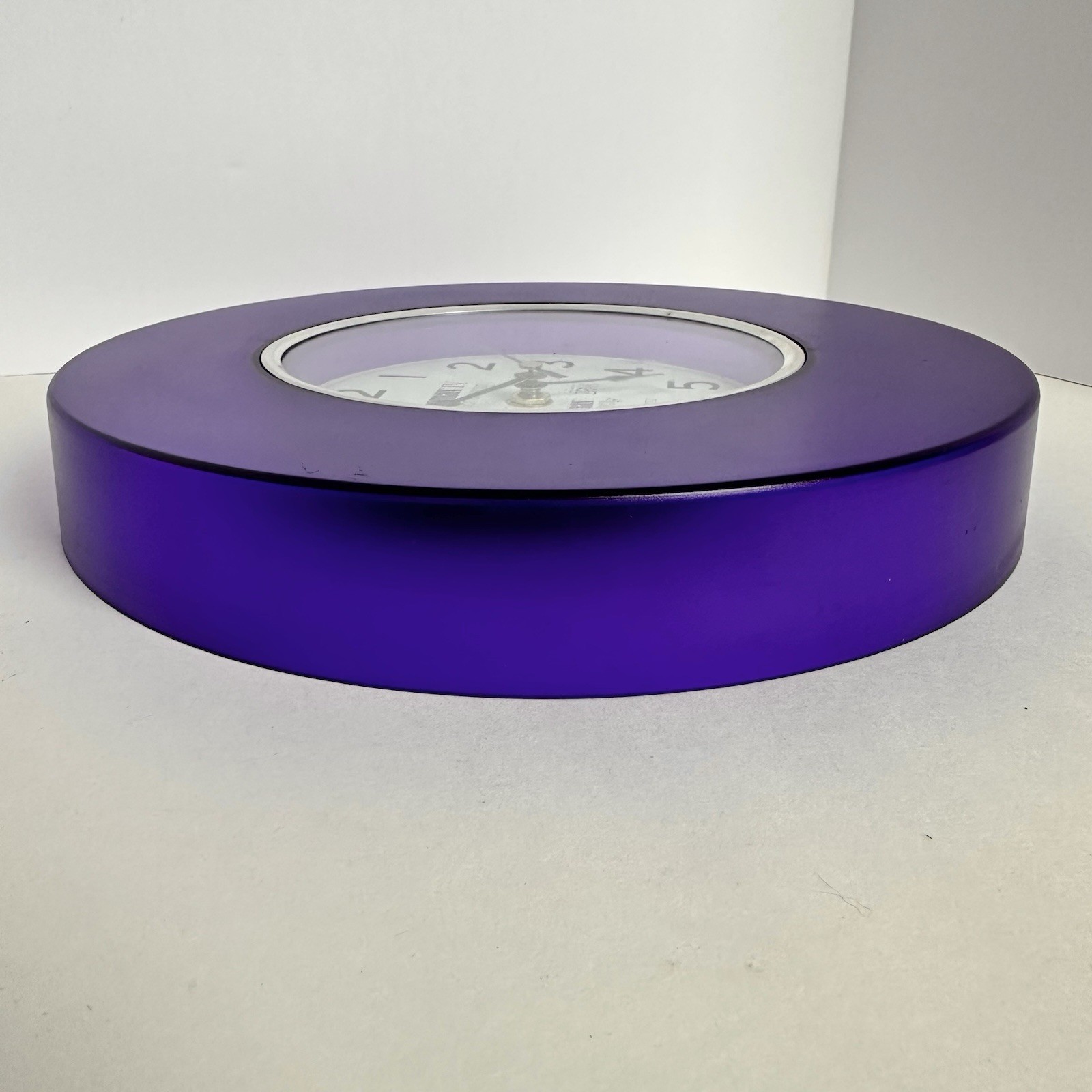 Vintage Z-Pak Pharmaceutical Drug Rep Advertising Clock 10.5” Purple
