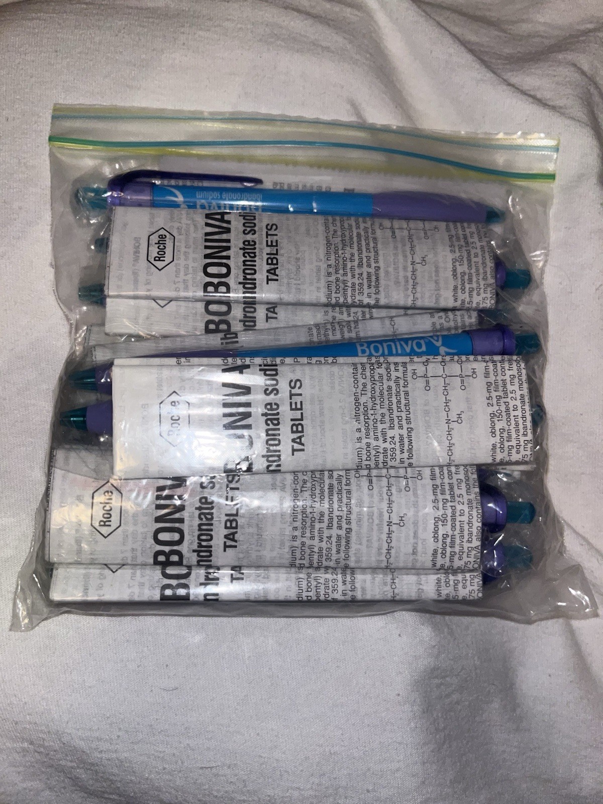 Boniva Ink Drug Rep Pens Lot Of 9