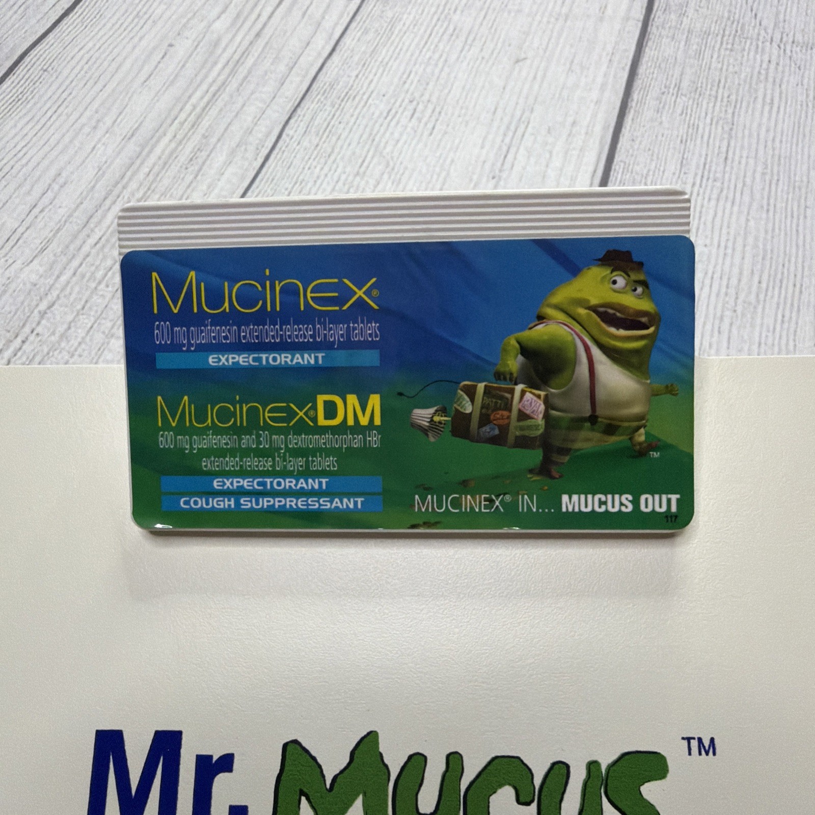 Mucinex Mr. Mucus Promotional Plastic Clipboard Advertising Pharmacy Display