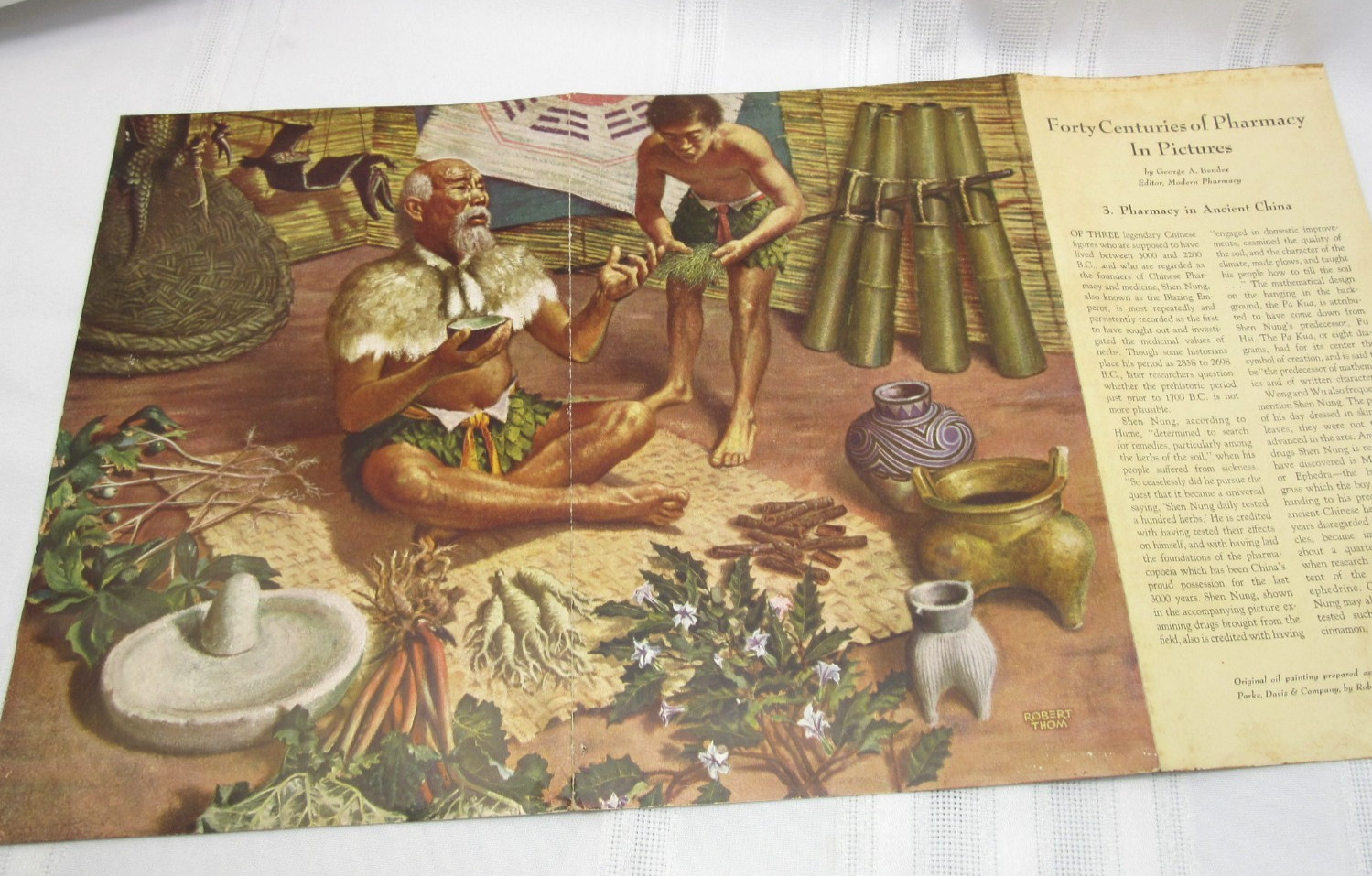 “A History of Pharmacy” in Pictures Set of 19 Prints Park Davis 1950’s