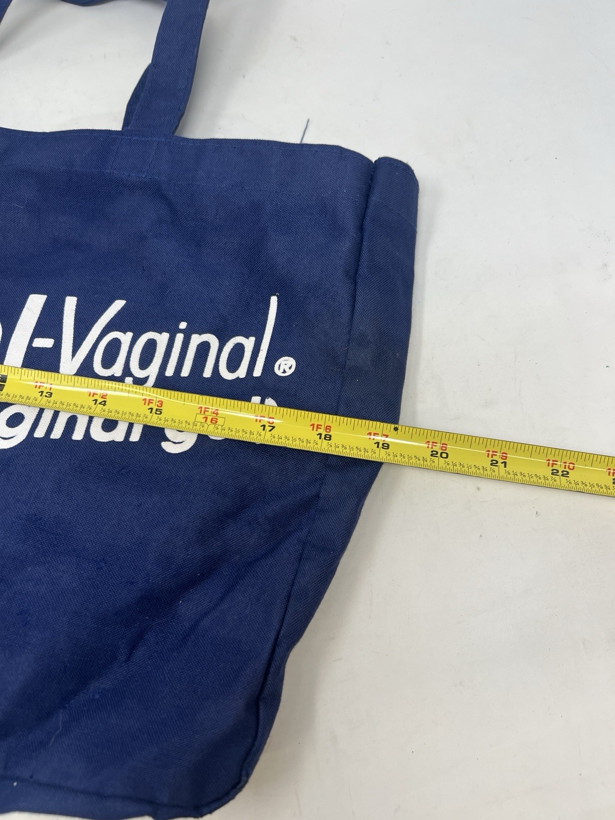 Vintage MetroGel Vaginal Pharma Promo Tote Bag Canvas Doctor Medical Advertising