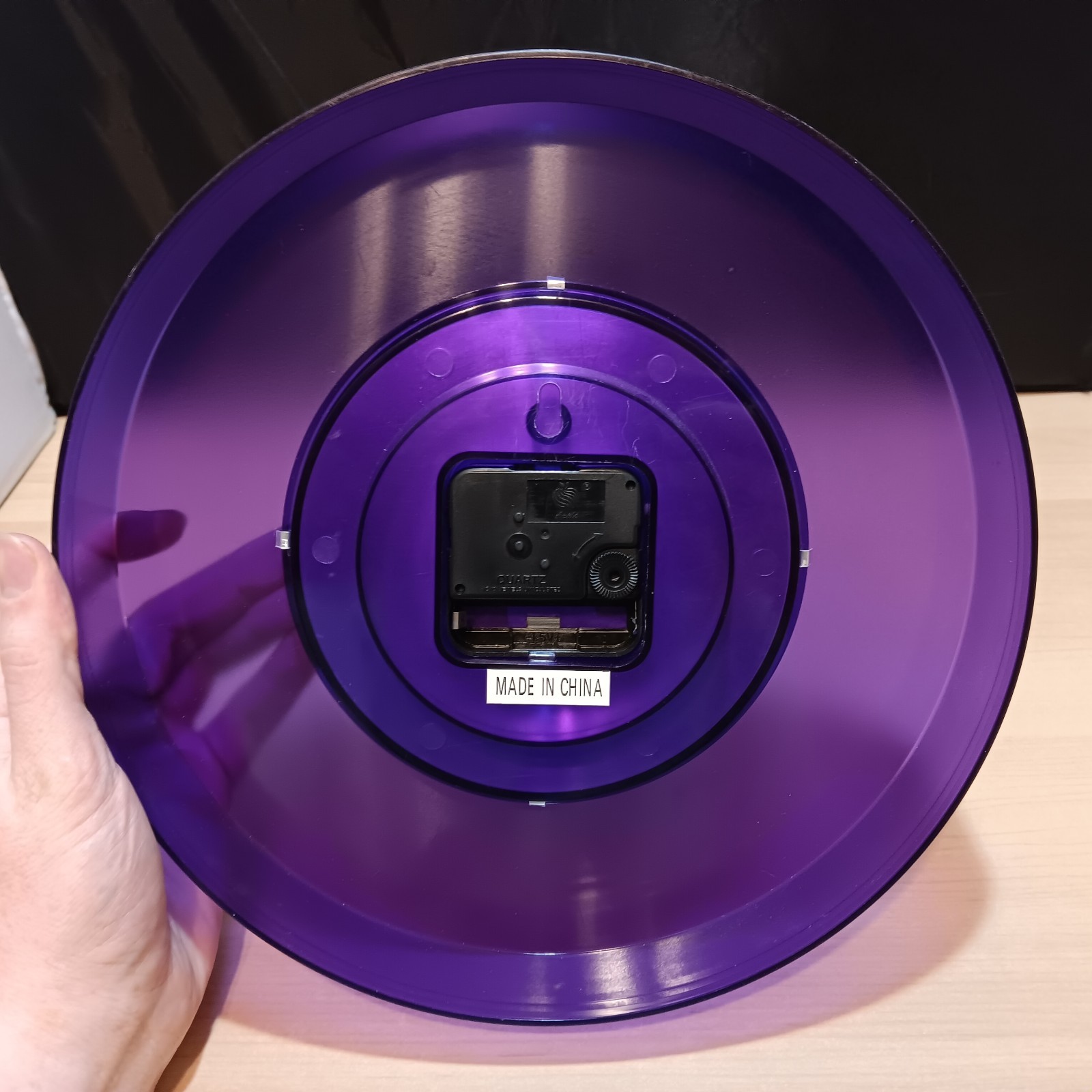 pharmaceutical drug rep Advertising collectibles Purple Wall Clock