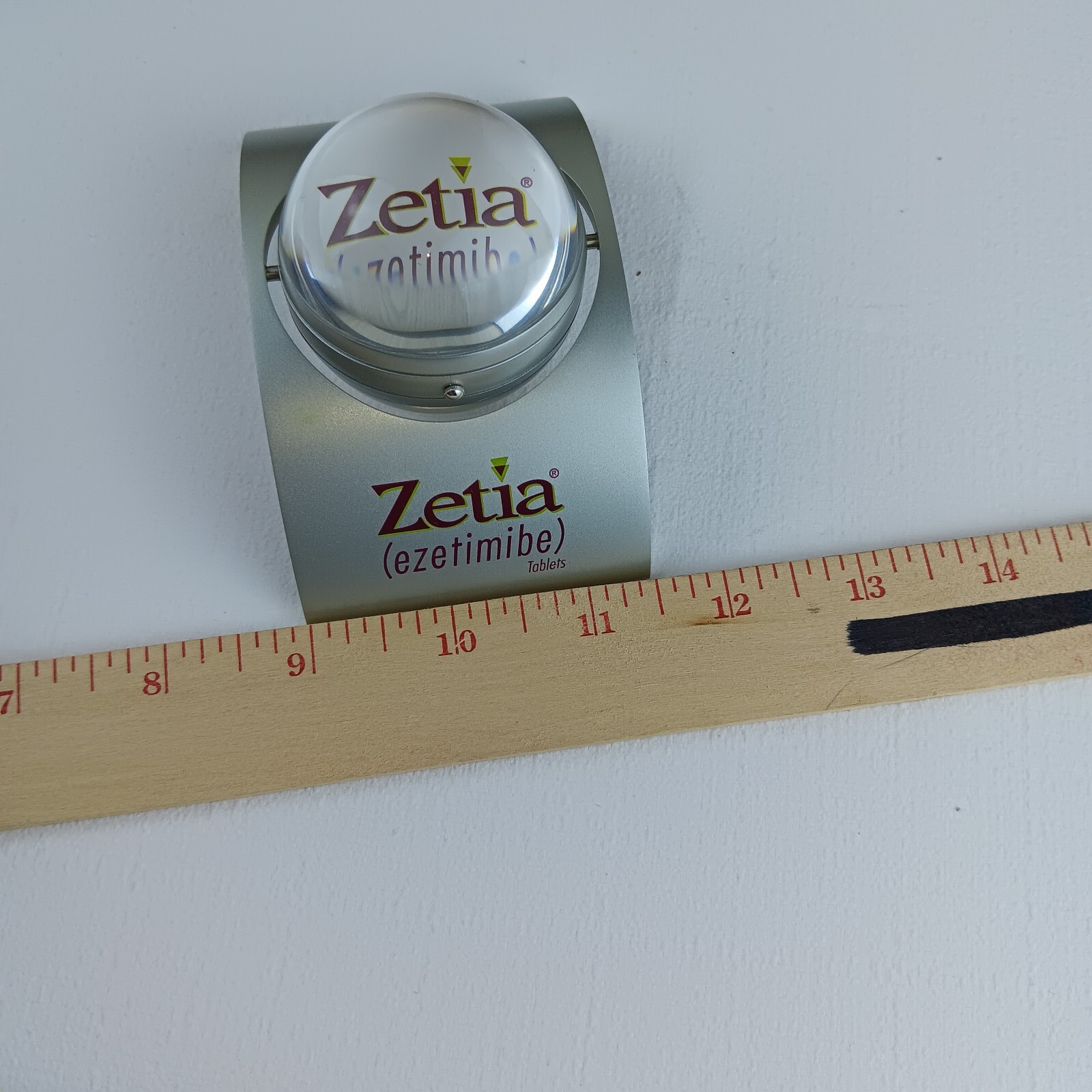ZETIA Pharmaceutical Spinning Clock W/ Original Box & Directions desk clock