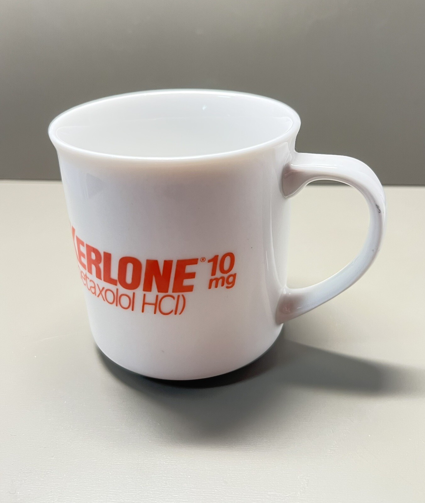 VTG Pharmaceutical Promo Mug Kerlone Betaxolol Ceramic Mug Heart Tiger EUC