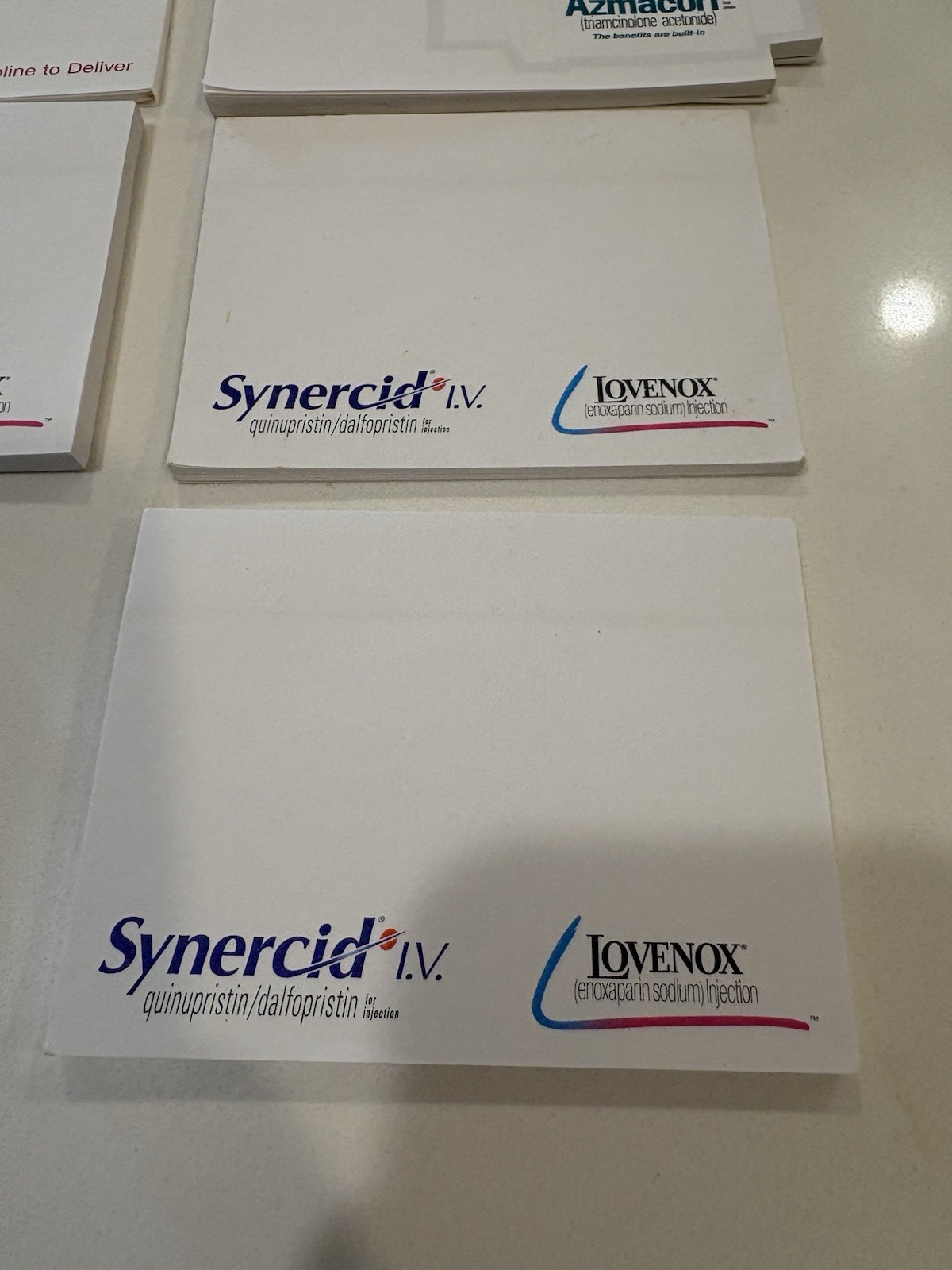 Drug Rep Pharma Swag Lot of Mixed Note Pads Lovenox Biogen Azmacort Intal Zagam
