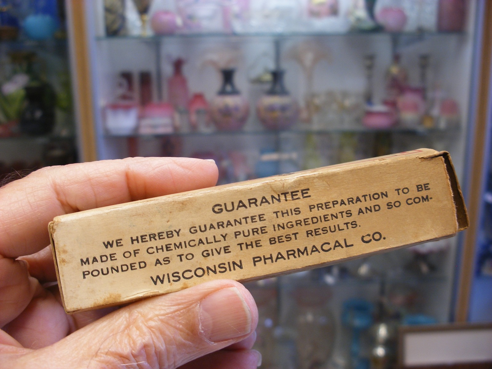 Vtg Medical Remedy Pharmacy Quack Cure – Wisconsin Pharmacal Co. Eye Water 1922