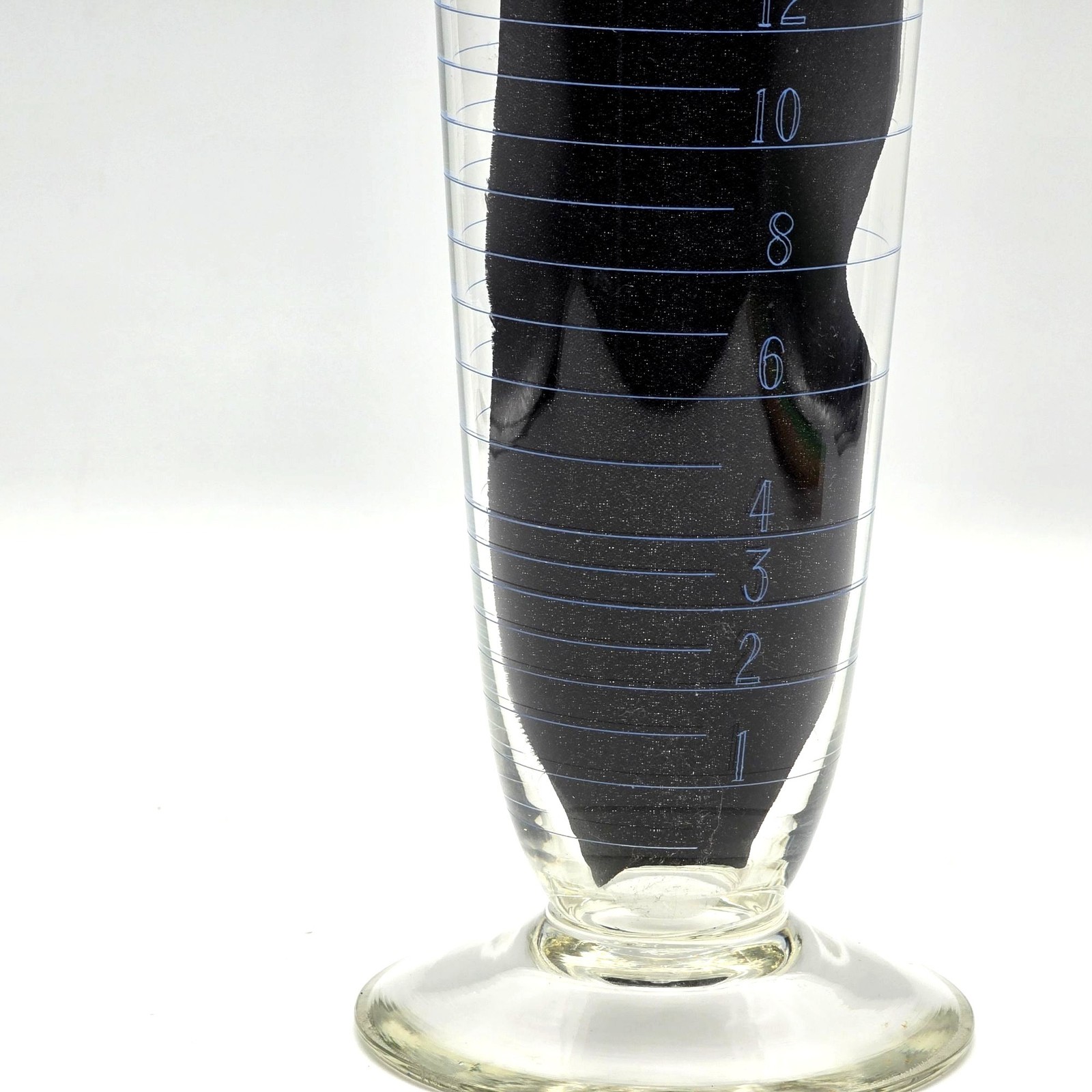 Laboratory Pharmacy VTG Measuring Vessel Flask 16oz Max K EXAX USA Blown Glass
