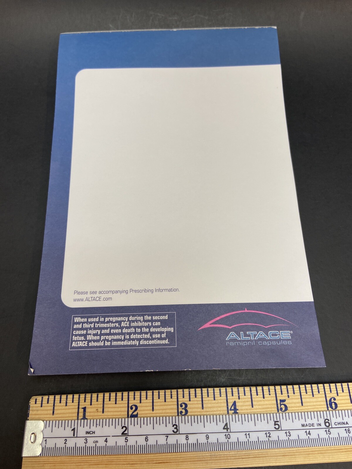 Sticky Note Pad Altace Ramipril Med Pharmaceutical Physician Advertising Tablet