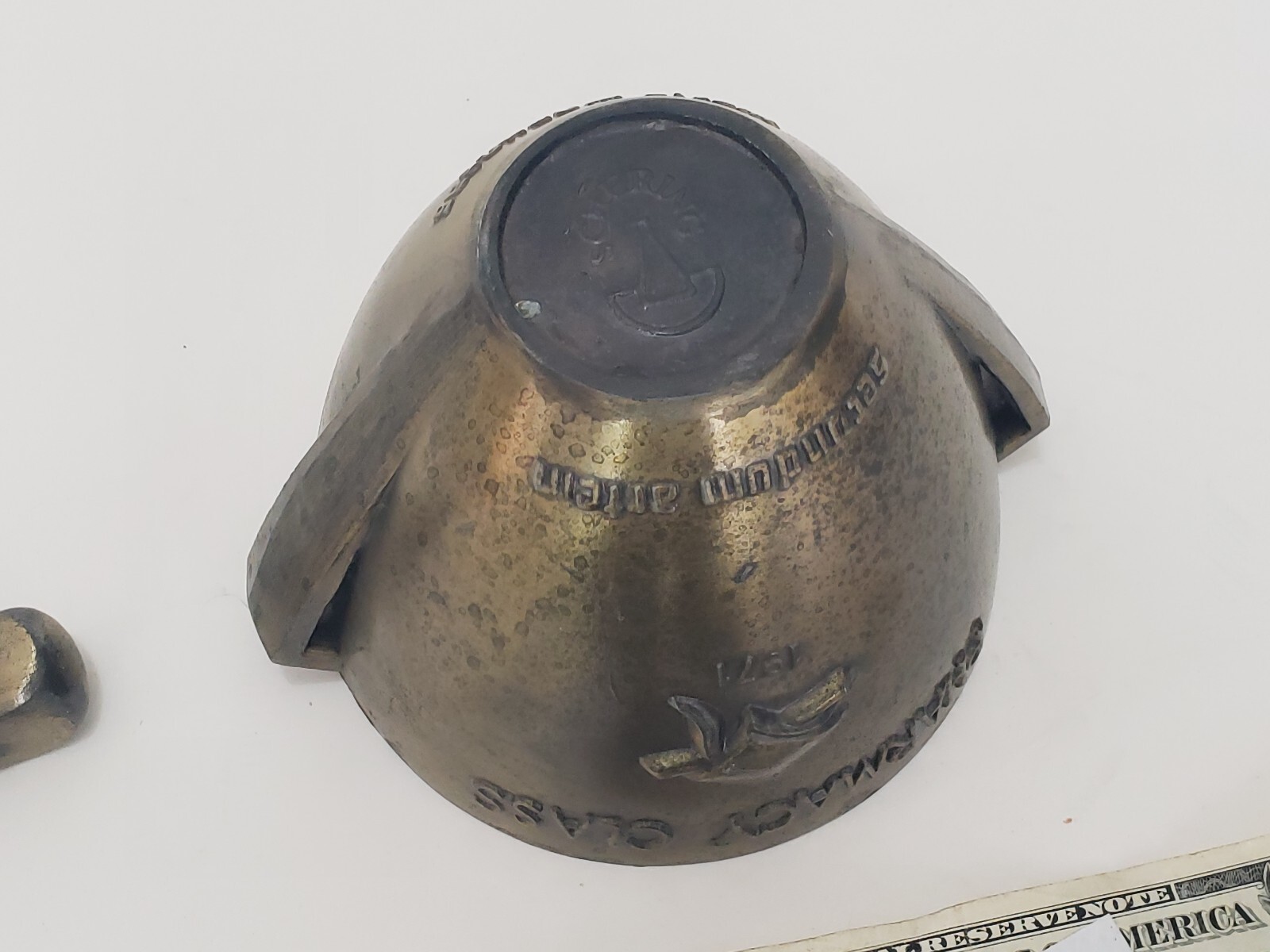 Schering Bronze Mortar & Pestle Apothecary Vintage 1976 Secondum Artem Pharmacy