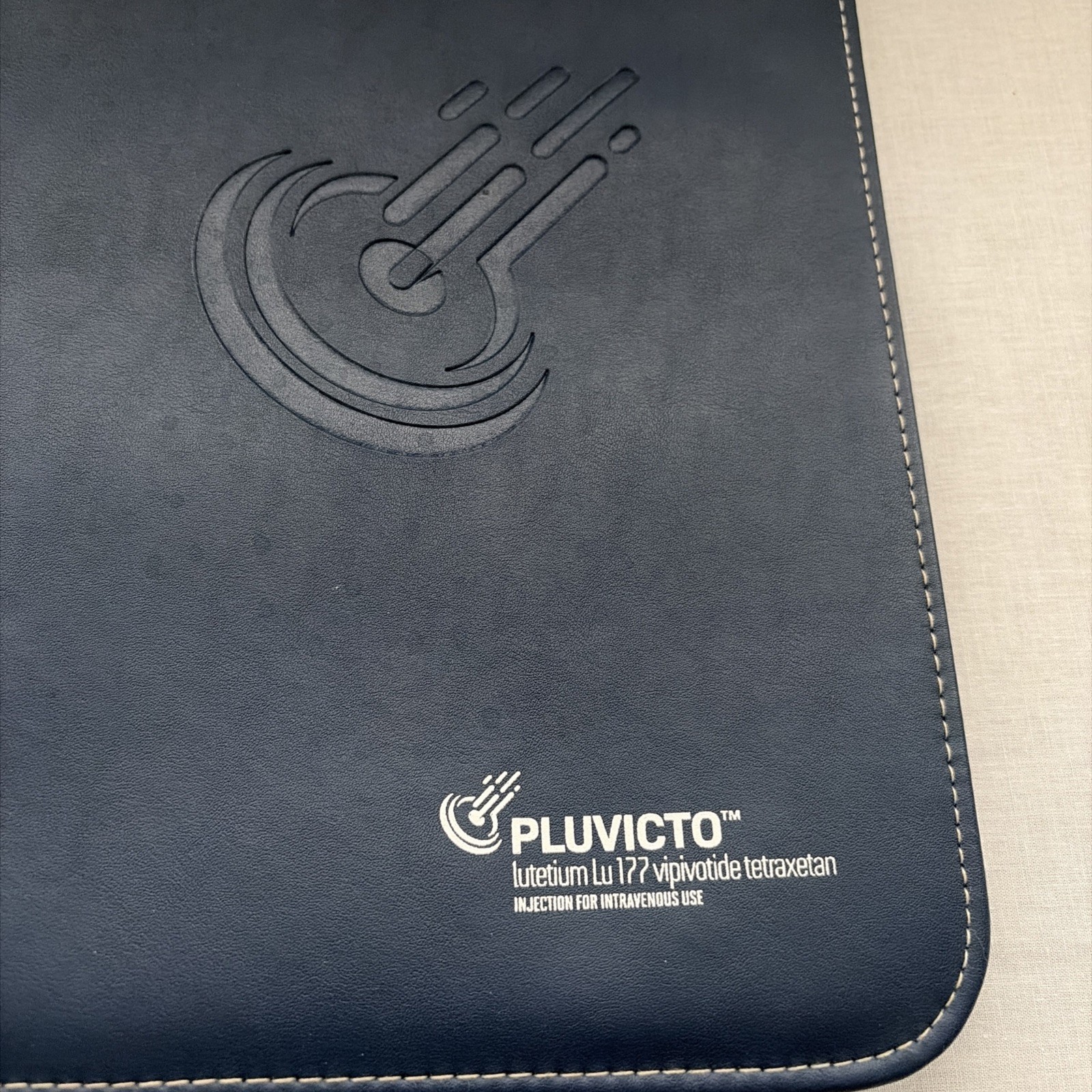 Drug Rep Pharma Item PLUVICTO Zip Up File Folder Binder without Notepad