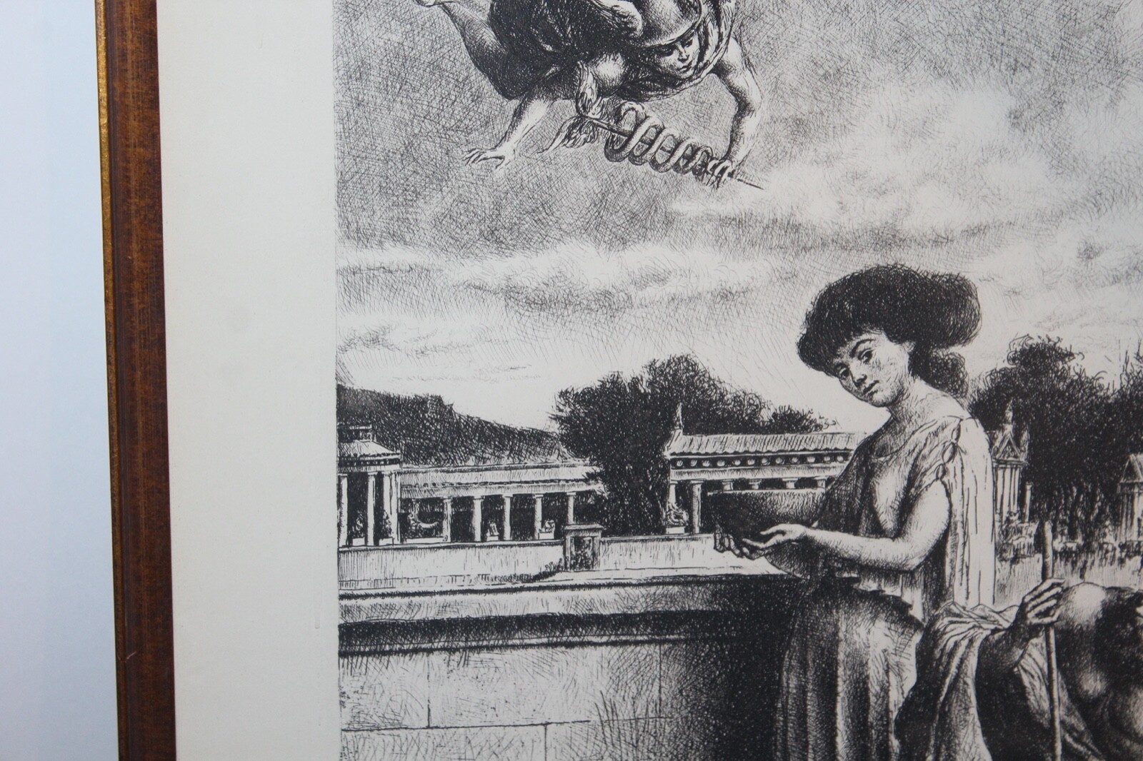Pharmaceutical Lithograph Hermes Hygeia Alsculapins Panacea Signed Castillo