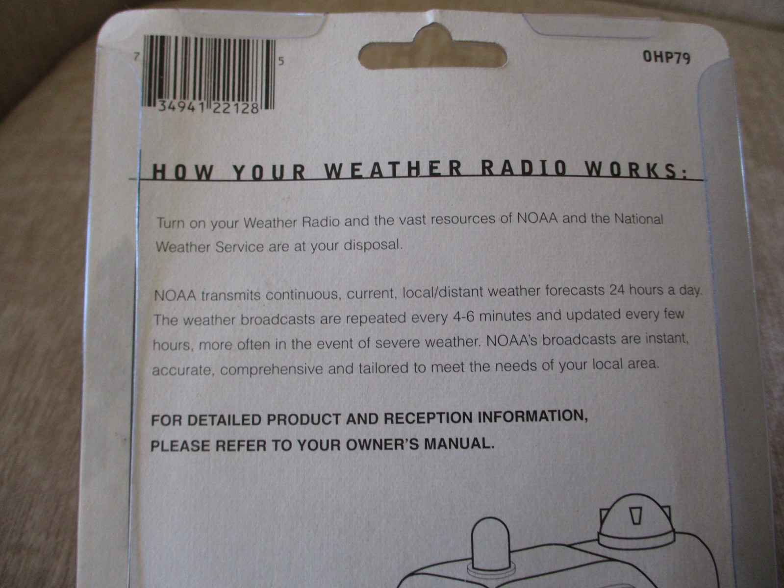 NEXIUM PHARMACEUTICAL DRUG REP ADVERTISING NOAA 9V WEATHER RADIO *NEW*