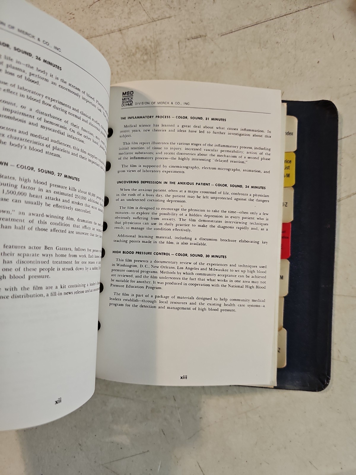 Vtg 1979 Merck Sharp & Dohme Pharmaceutical Price List & Product Data In Binder
