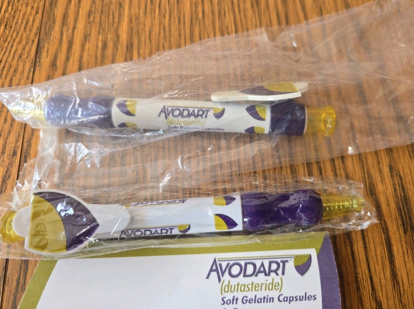 Avodart Pen + Sticky Notes Pad Pharmaceutical Drug Rep 2x Pens + Notepad Writes!