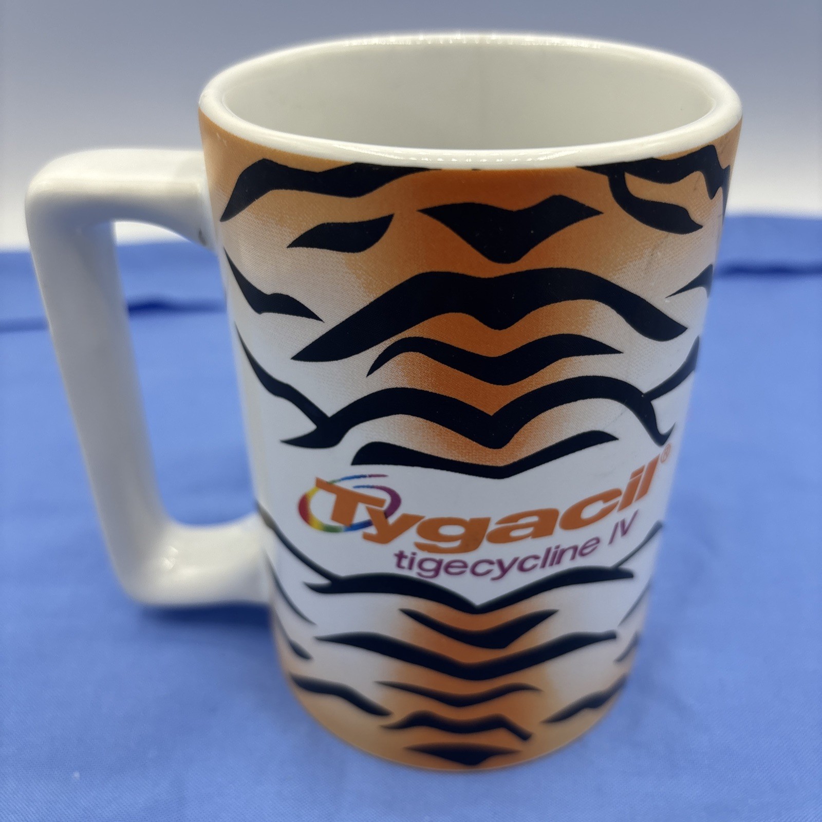 Tygacil Coffee Mug Wyeth Pharma Drug Rep Promo Advertising Rare VTG 14oz