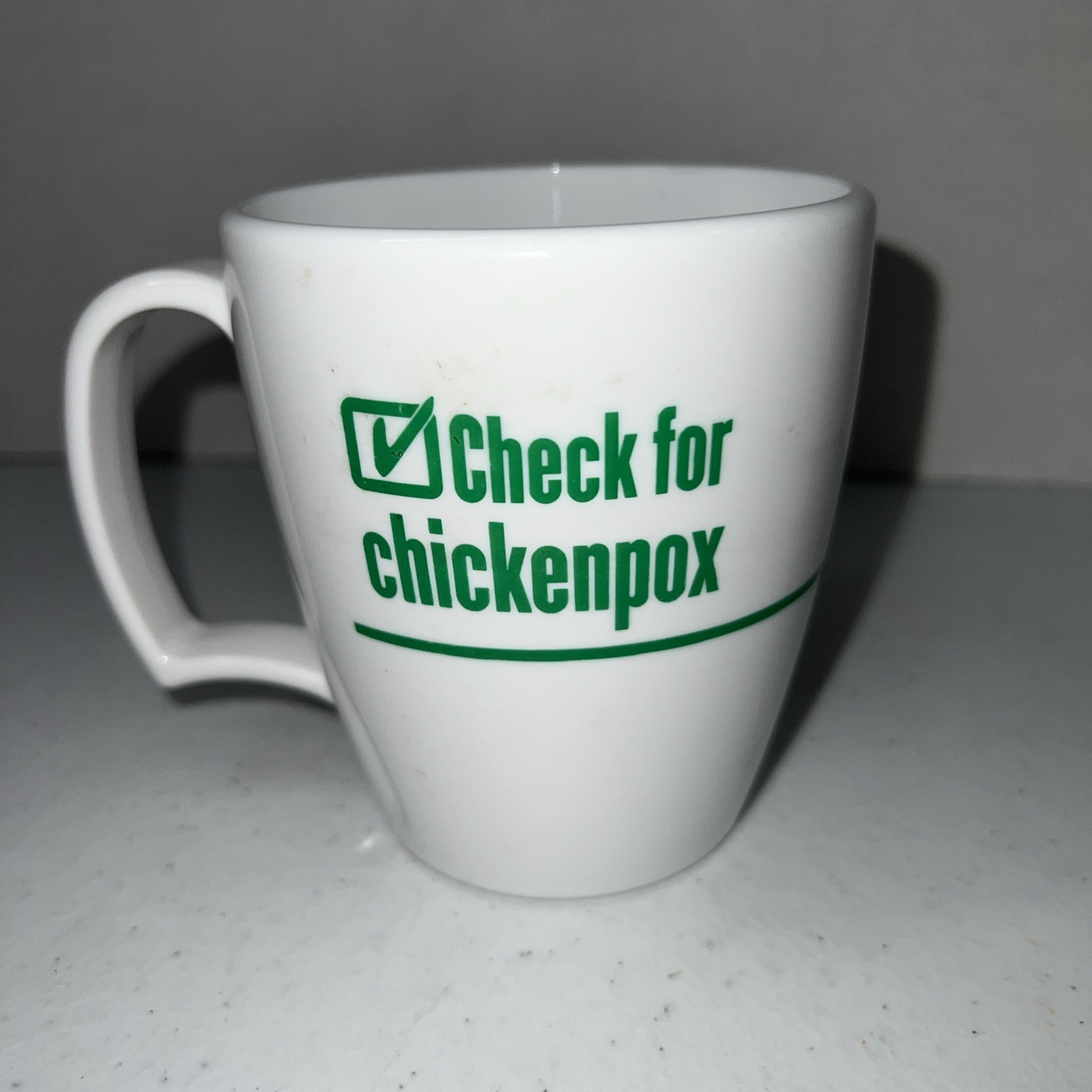 Check For Chickenpox Coffee Mug Melamine Vision USA Made In US