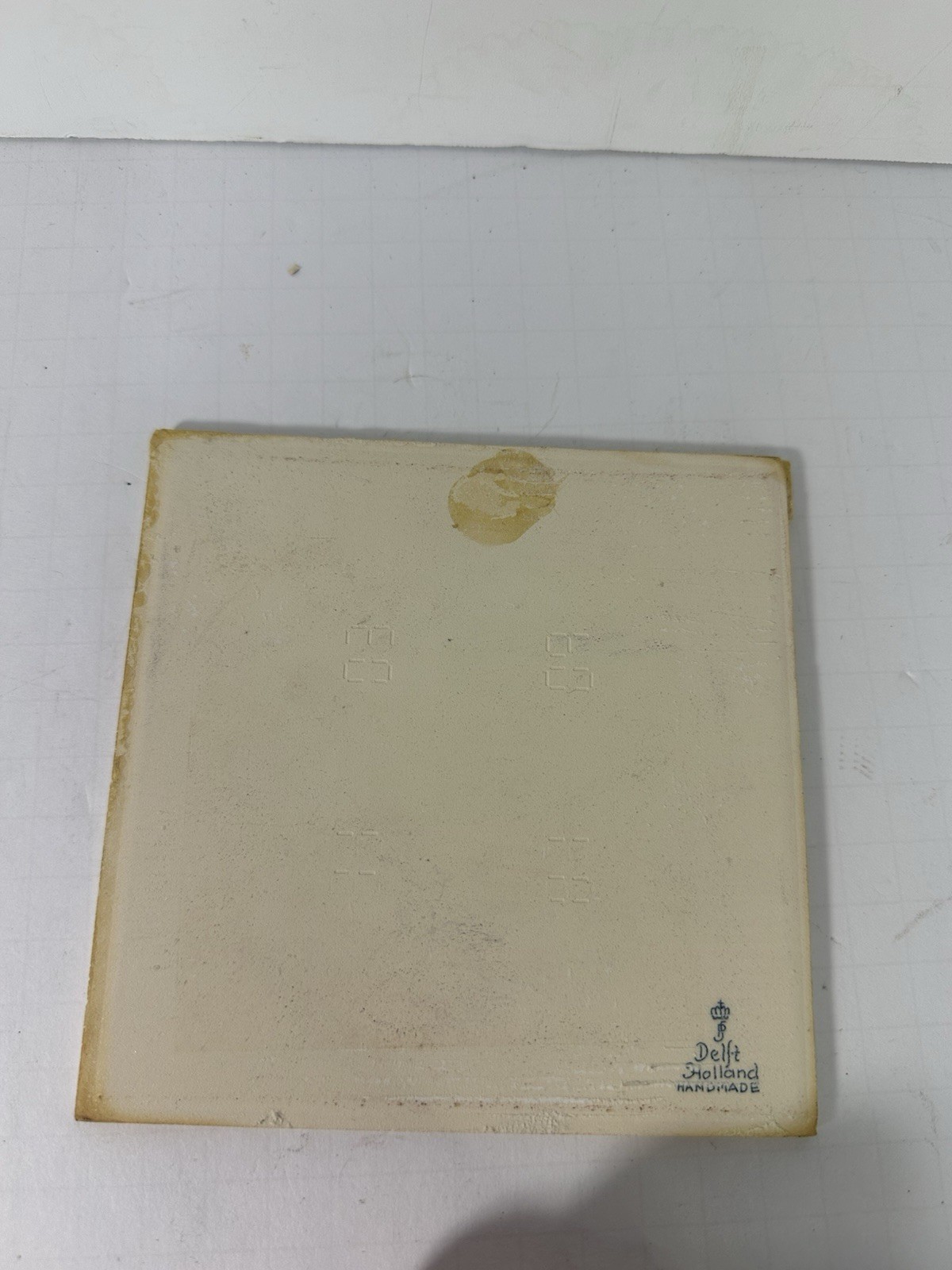 Vintage Blue Delft Tile Uroscopy Pharmacy Scholarship Program Apothecary 4 READ