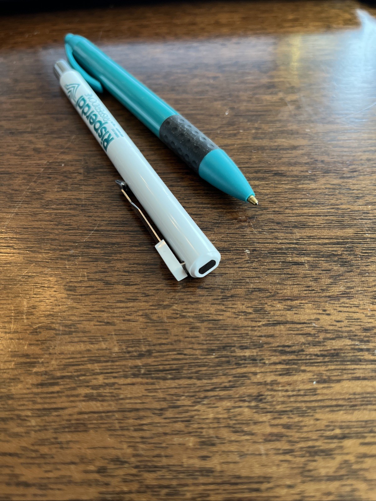 Risperdal Pen Lot Medical Drug Rep Pharmaceutical Working Teal White Rare Metal