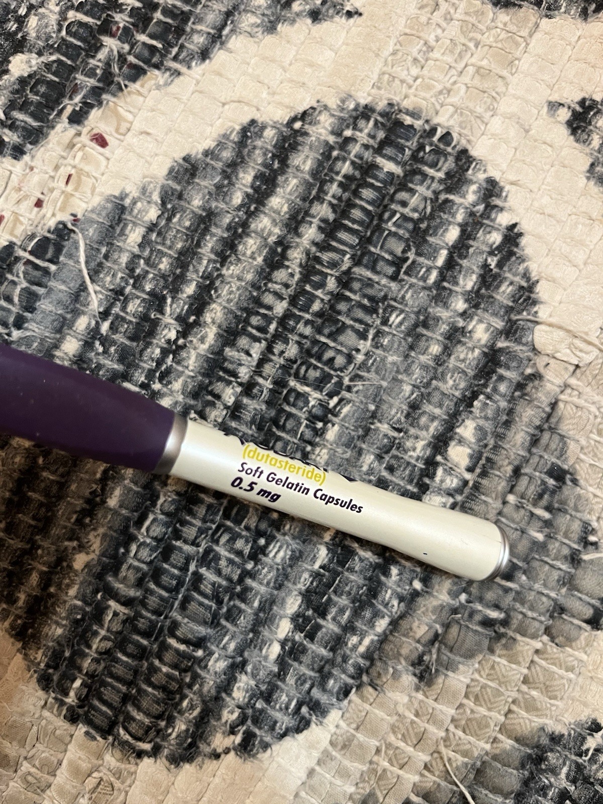 Avodart Purple Grip White Metal Twist Pharmaceutical Drug Pen Advertising NO INK