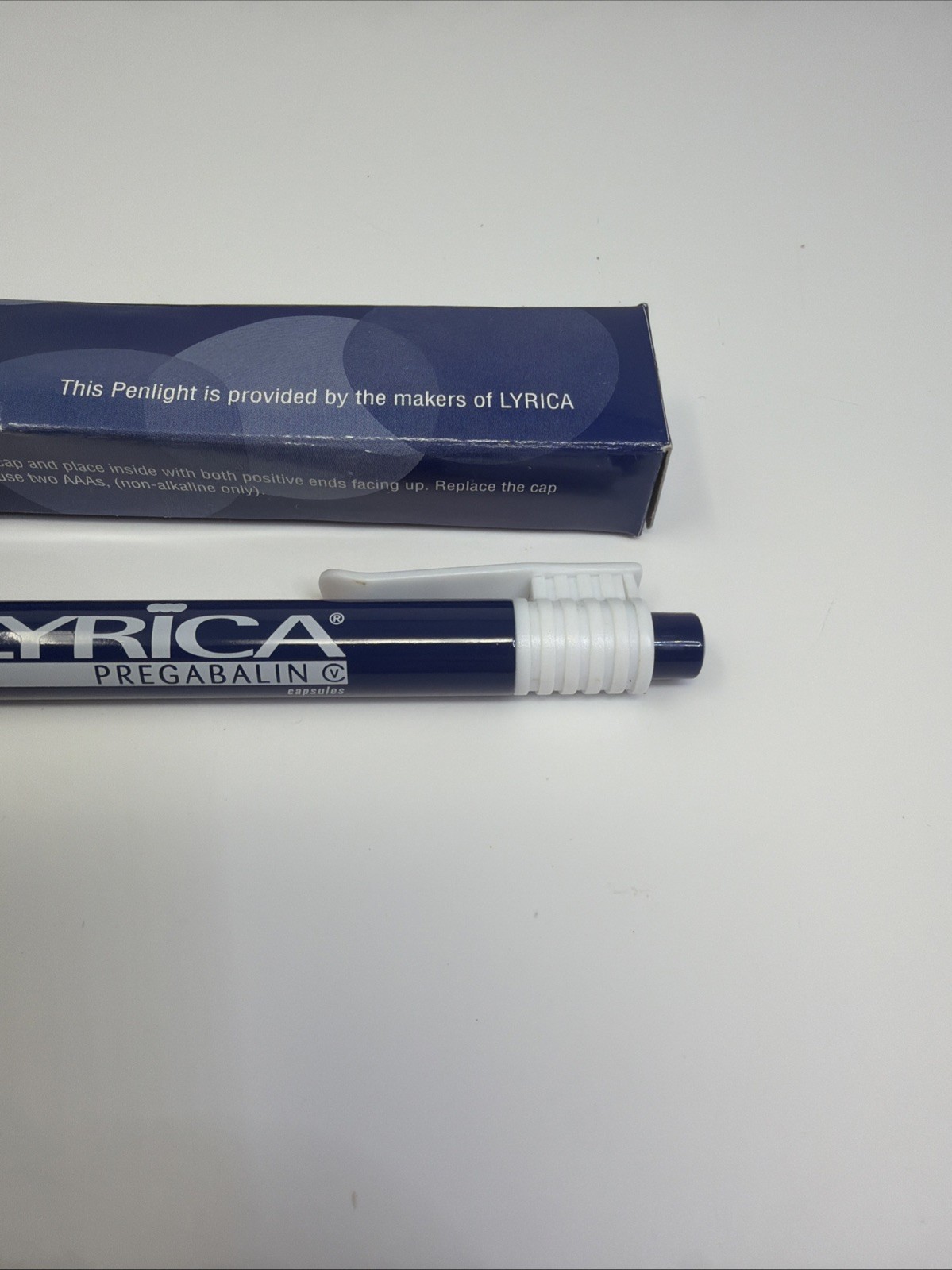 Vintage Pharmaceutical Promotional Pen Light Flashlight Lyrica Pregabalin
