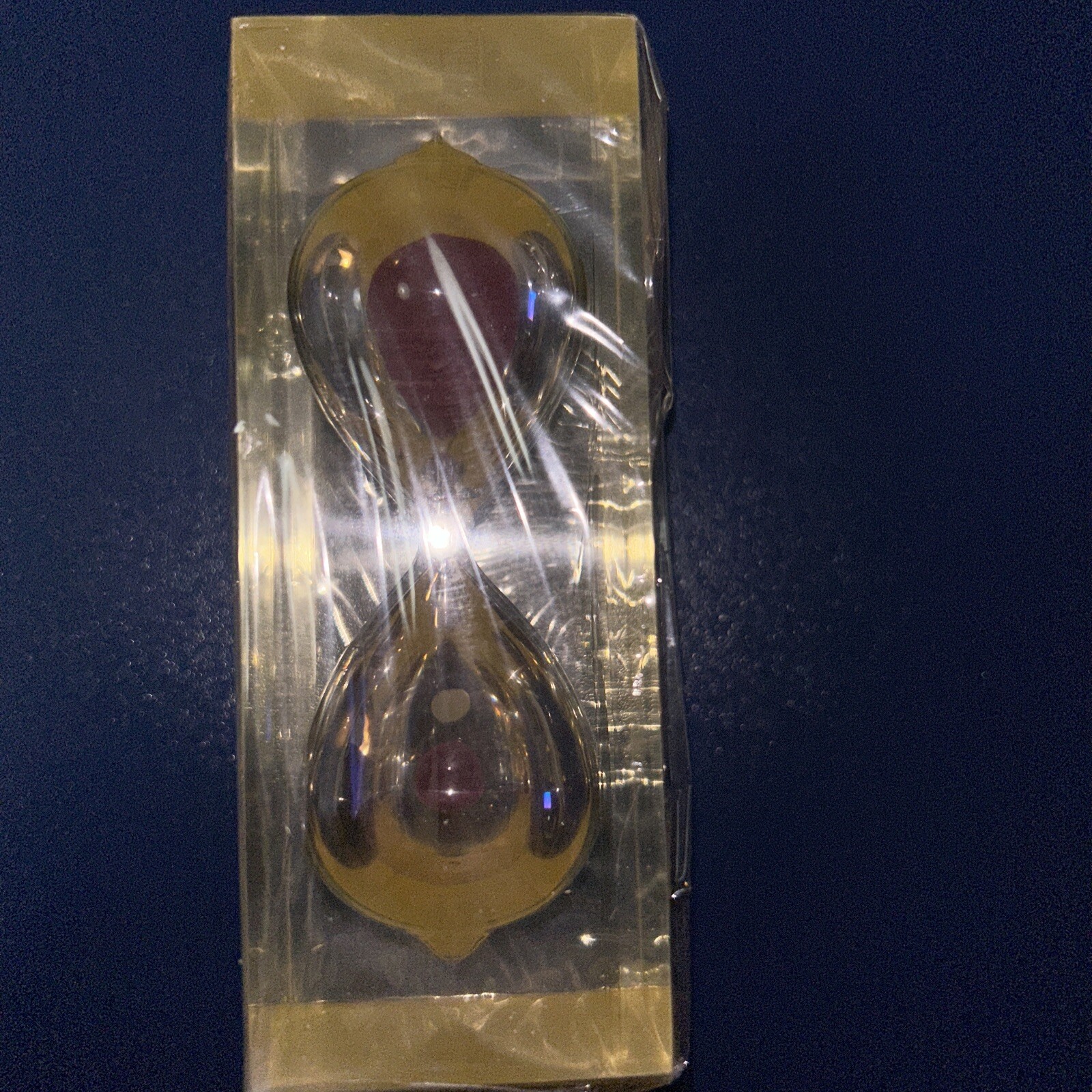 Vintage New Sealed Aricept Hourglass w/ Burgundy Sand Pharmaceutical Drug Rep