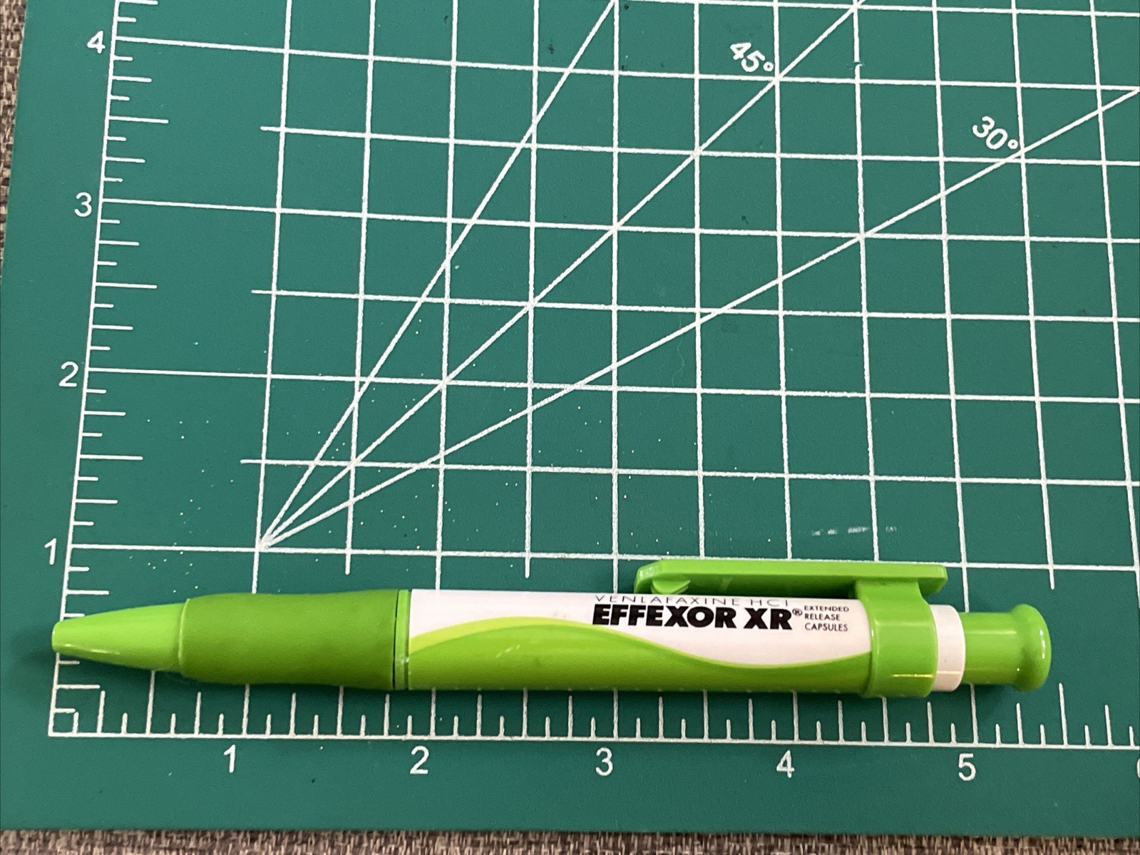 Vintage Effexor XR Venlafaxine HCl Promo Ballpoint Pen Pharmaceutical Ad