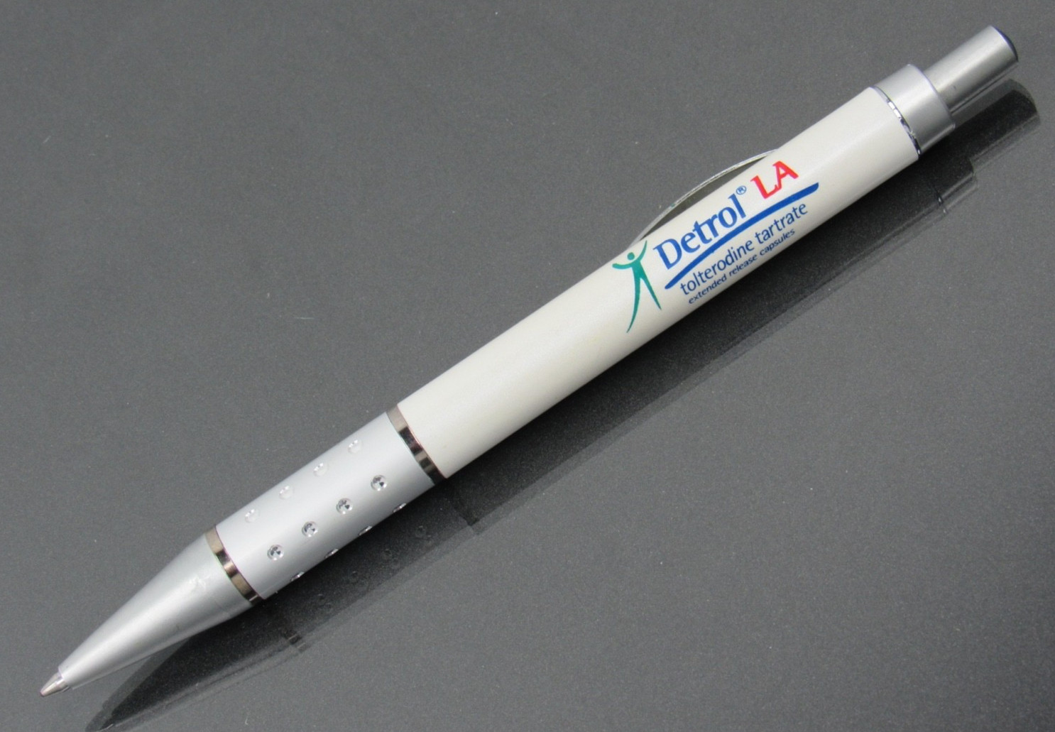 Beautiful Detrol Metal & Plastic PEN Drug Rep Pharmaceutical Promo Advertising