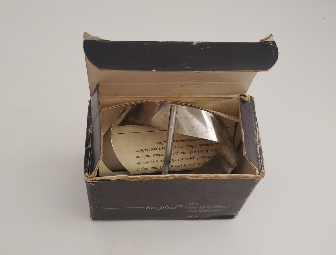 Respbid Medical Drug Advert Promo Metal Art Vintage 1970’s In Original Box