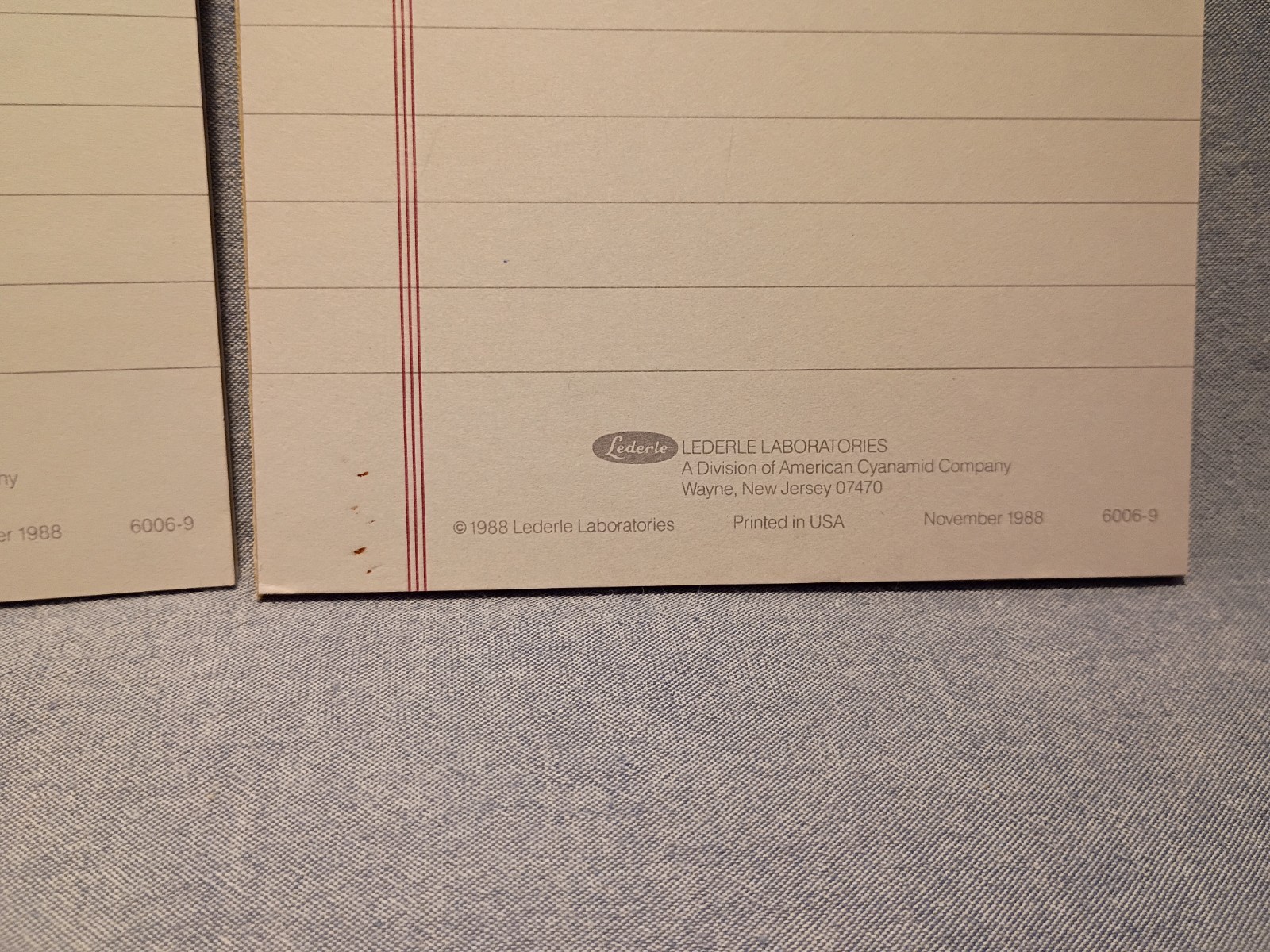Lot of Pharmaceutical Drug Rep Pads of Paper and Wooden Pen Holder