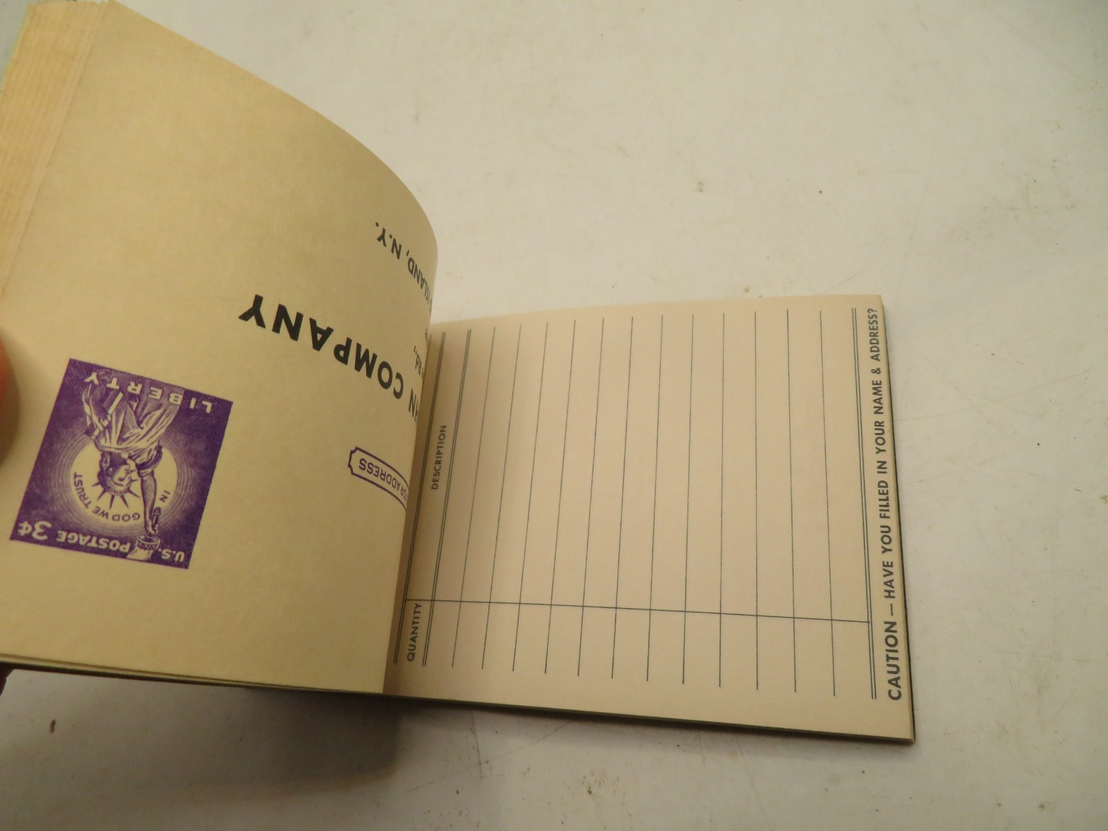 1950s The Upjohn Company Drug Order Unused Postcard book(14pc) 3 Cent liberty