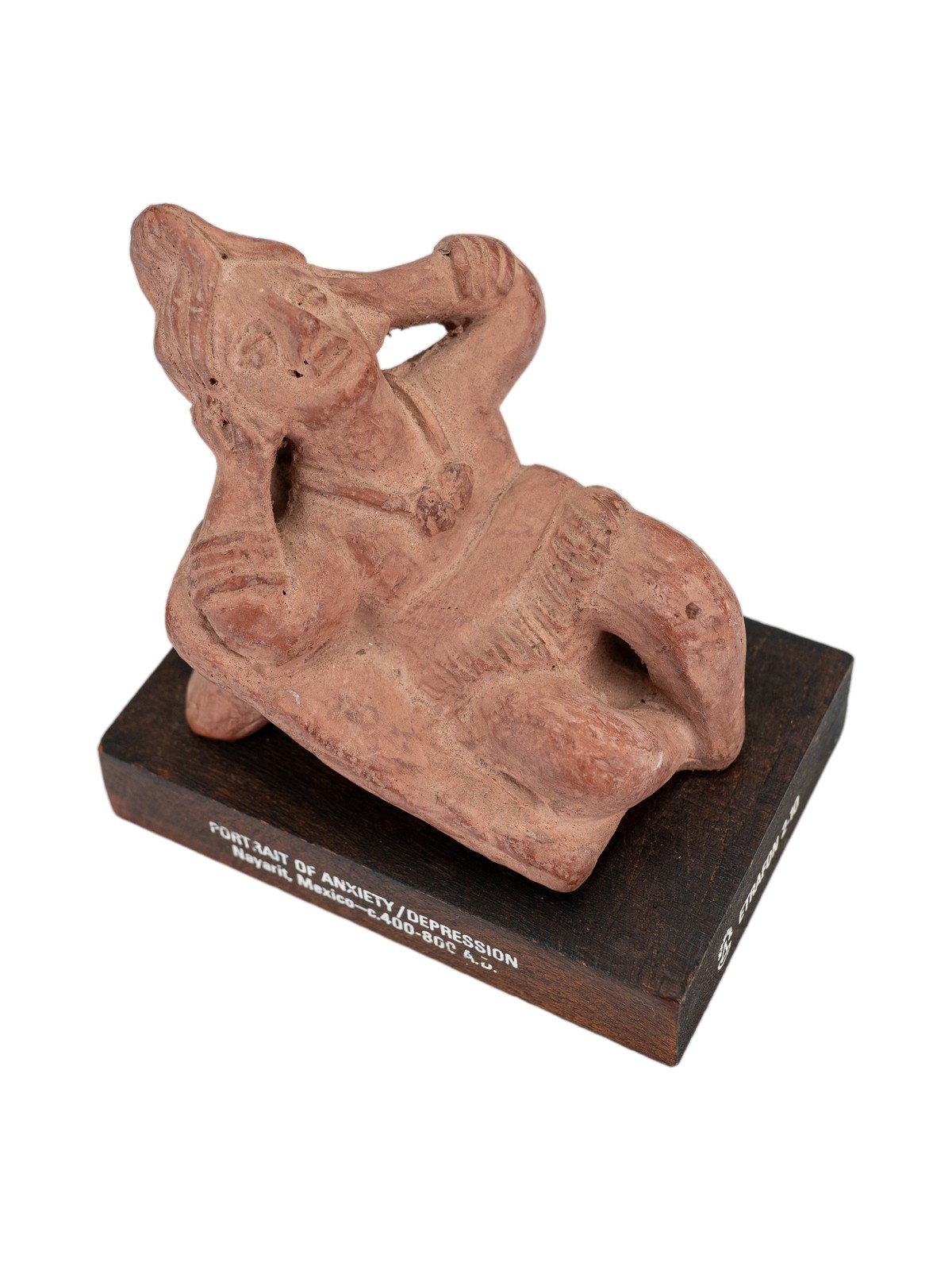 Schering Etrafon Pharma Promo Mexican Pottery Portrait Anxiety Depression Figure