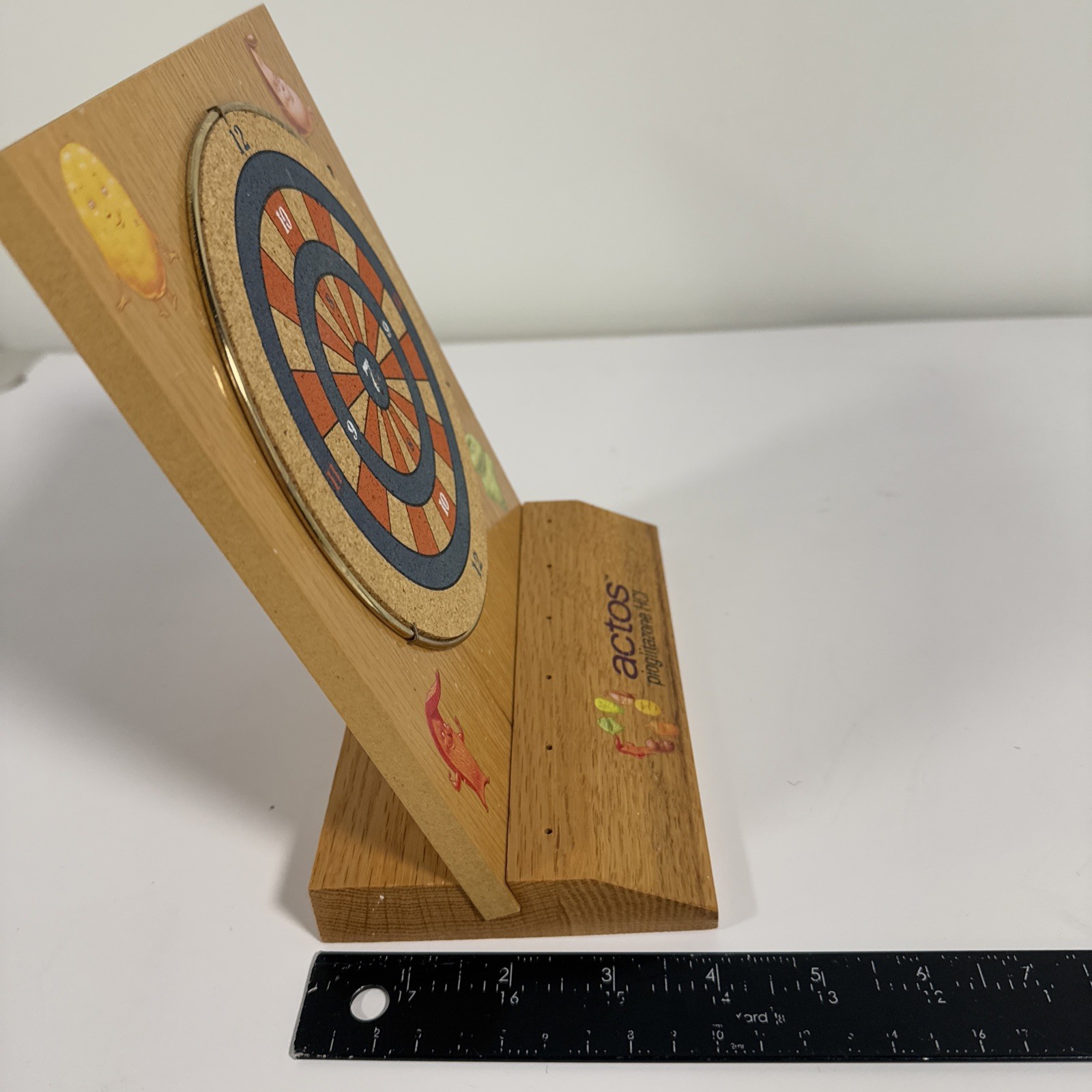 Vintage Takeda Pharma Rep Sales Actos Pioglitazone Mini Wood Desk Top Dart Game