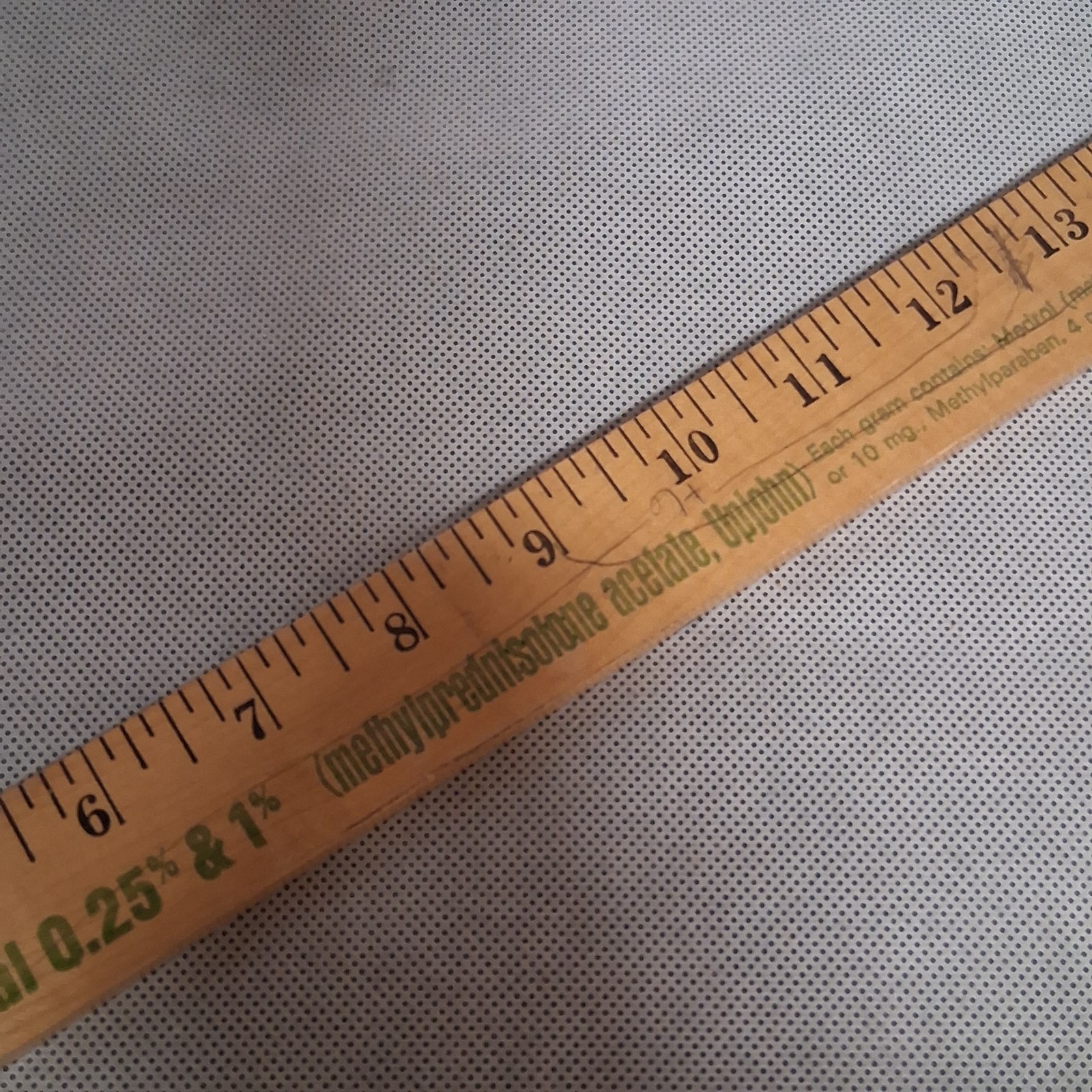 Vintage Pharmaceutical Medrol Advertising Wooden Yard Stick 1968 UpJohn