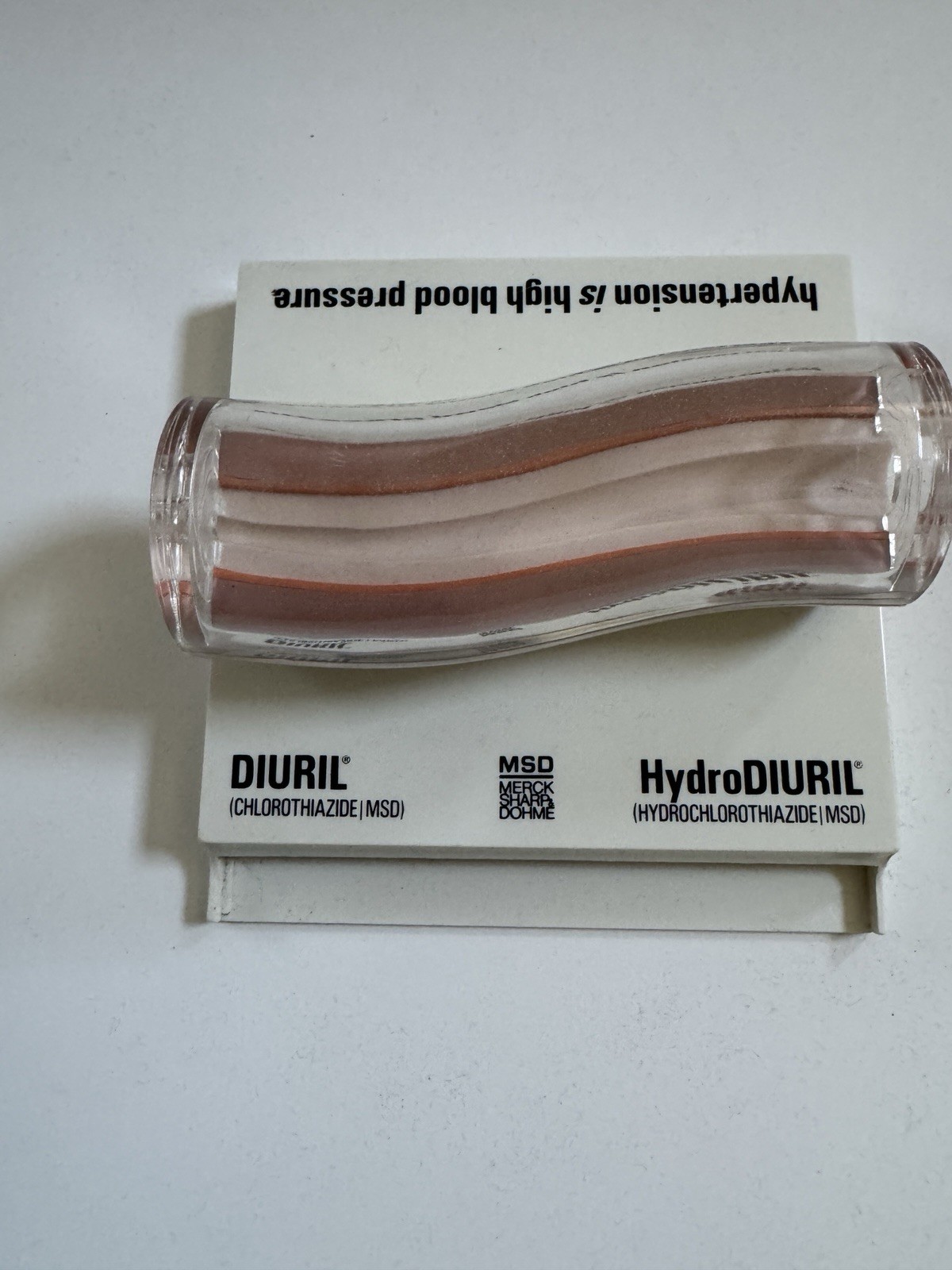 Merck MSD Diuril Advertising 3D Model Vein Artery 1976 Anatomical Sales Sample