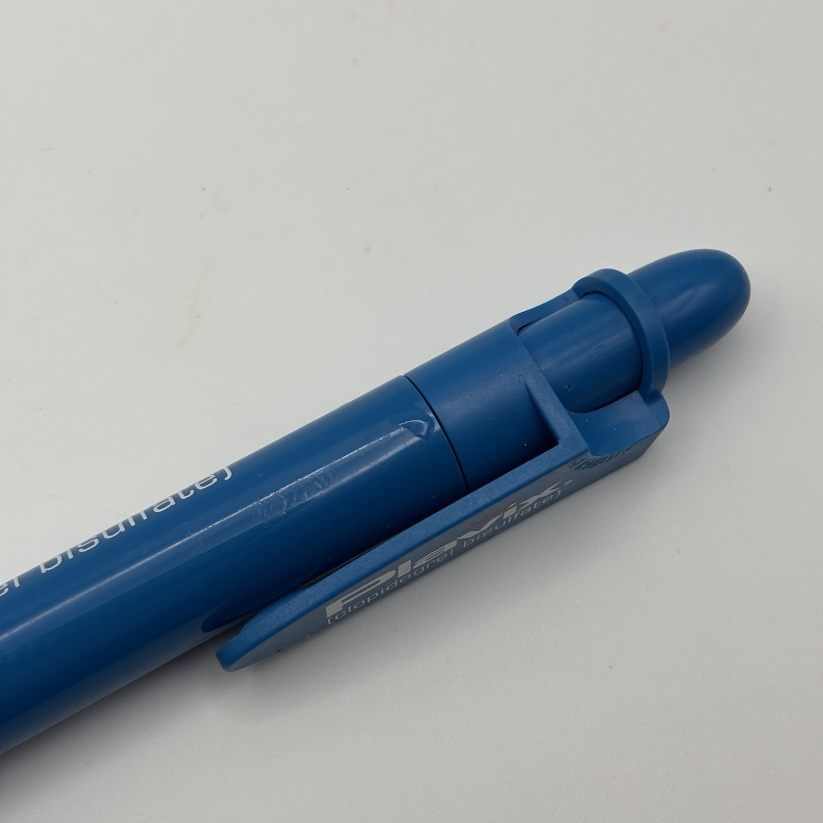 Vtg PLAVIX Drug Rep Pen Blue Retractable