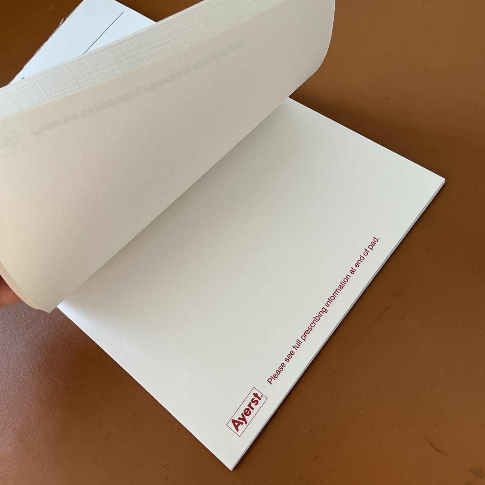 Vintage Premarin Pharmaceutical Rep Advertising Notepad Promotion Unused 8.5×5.5