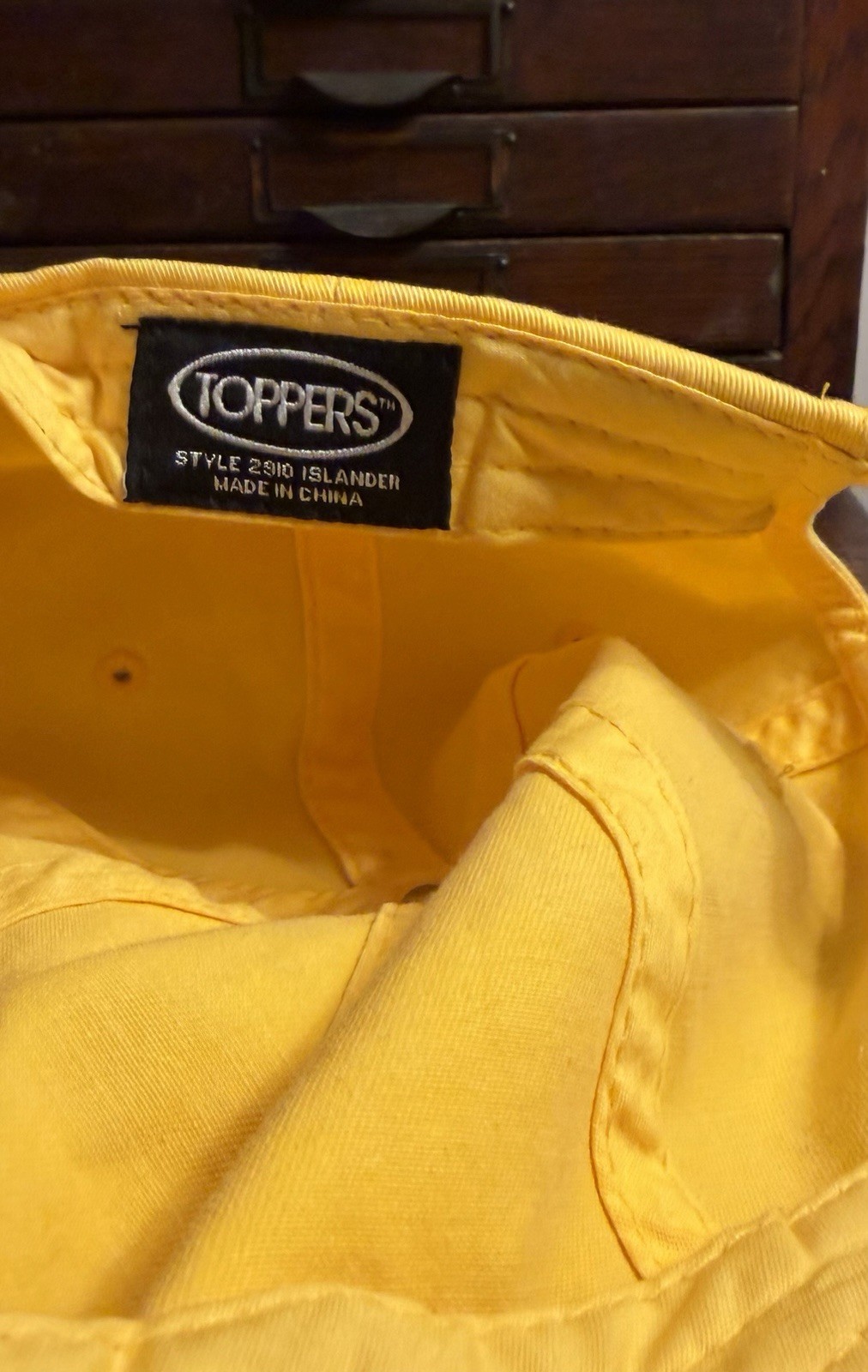 Astra Zeneca Pharmaceutical Promo Hat Yellow One Size Adjustable Embroidered