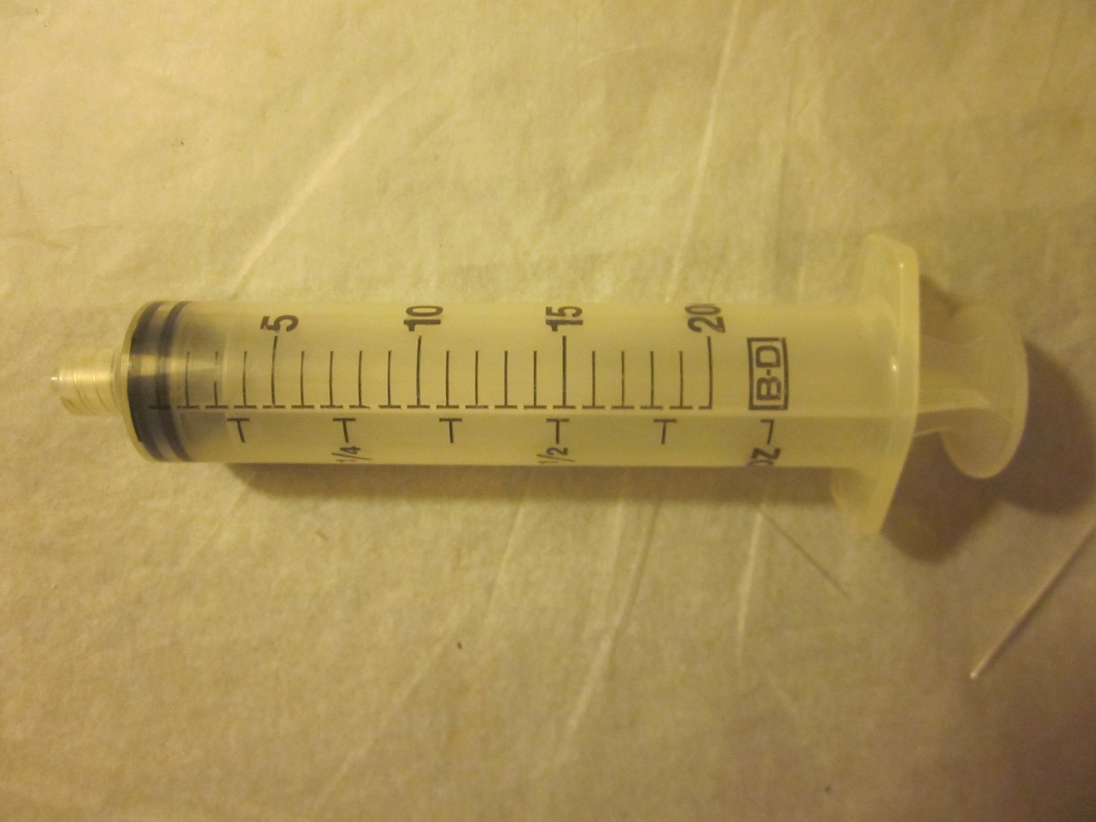 B-D 20 CC Plastic Syringe New Old Stock