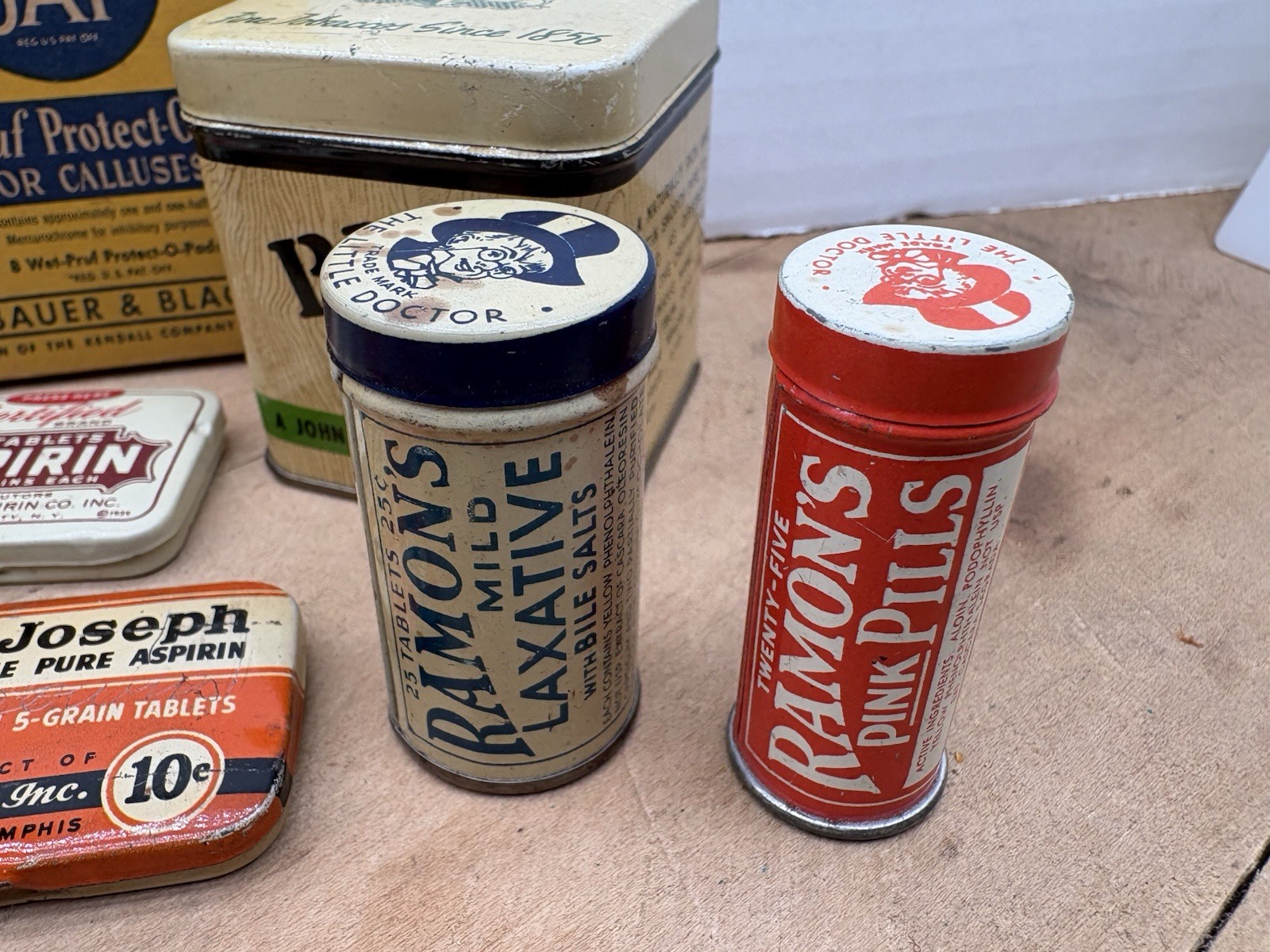 Vintage Pharmaceutical Collectibles 14 Pc Lot Ramon’s St. Joseph Blue Jay