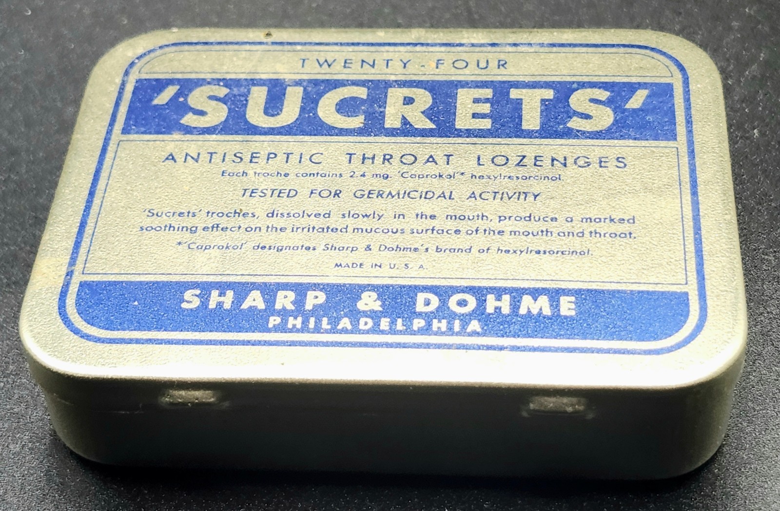 *LOOK* Antique Powder & Medicine Tins – Great Bathroom Decor or WW2 Re-Enactors