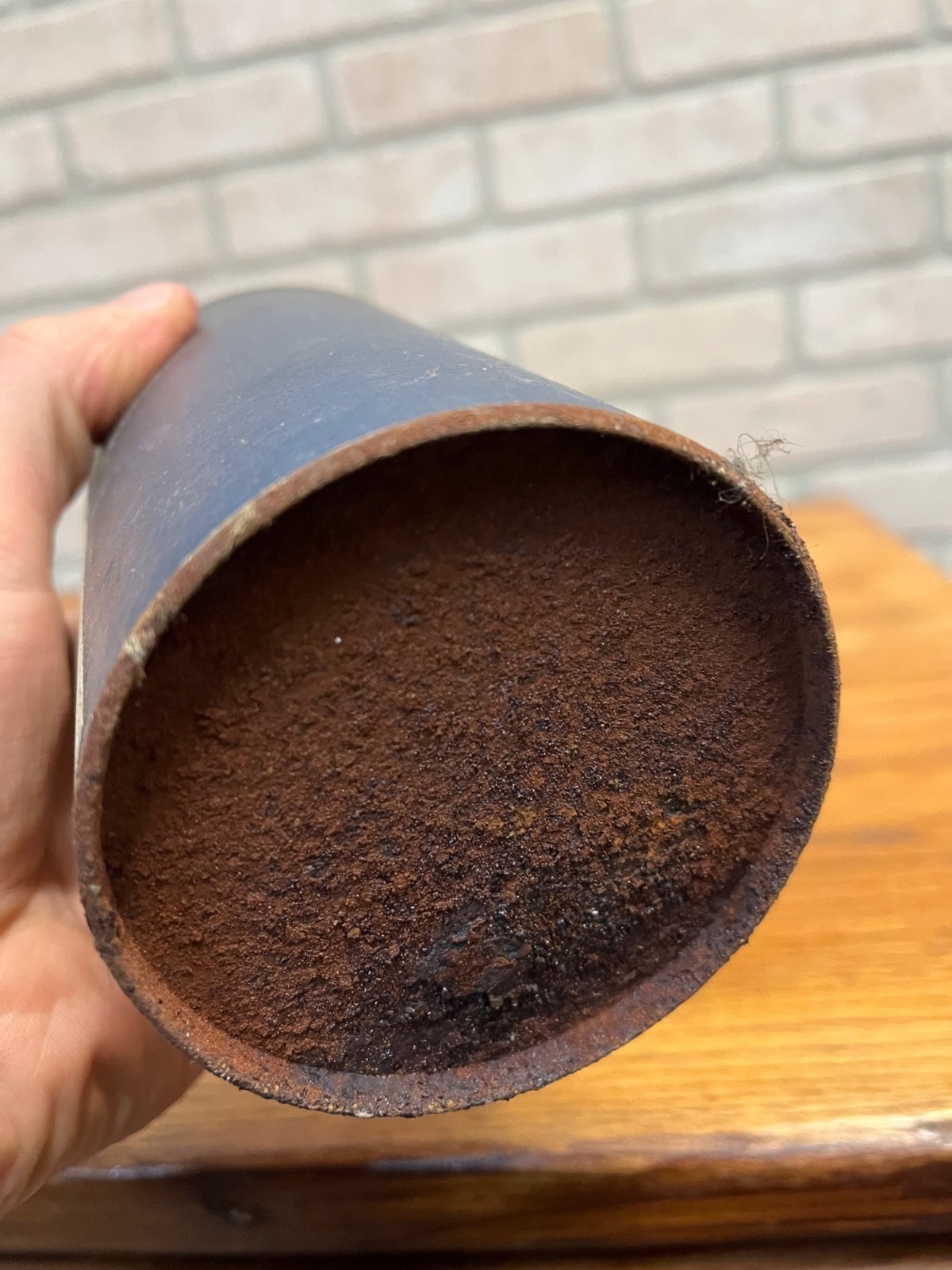 Vintage Chemline Copperas Granular Drug Store Jar Can w/ Contents