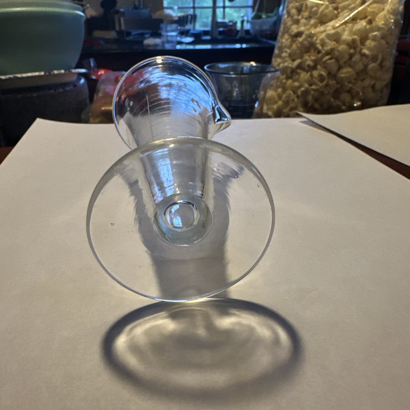 A Pharmacy Glass Graduate 8 Fluidrachms And One Fluidounce.