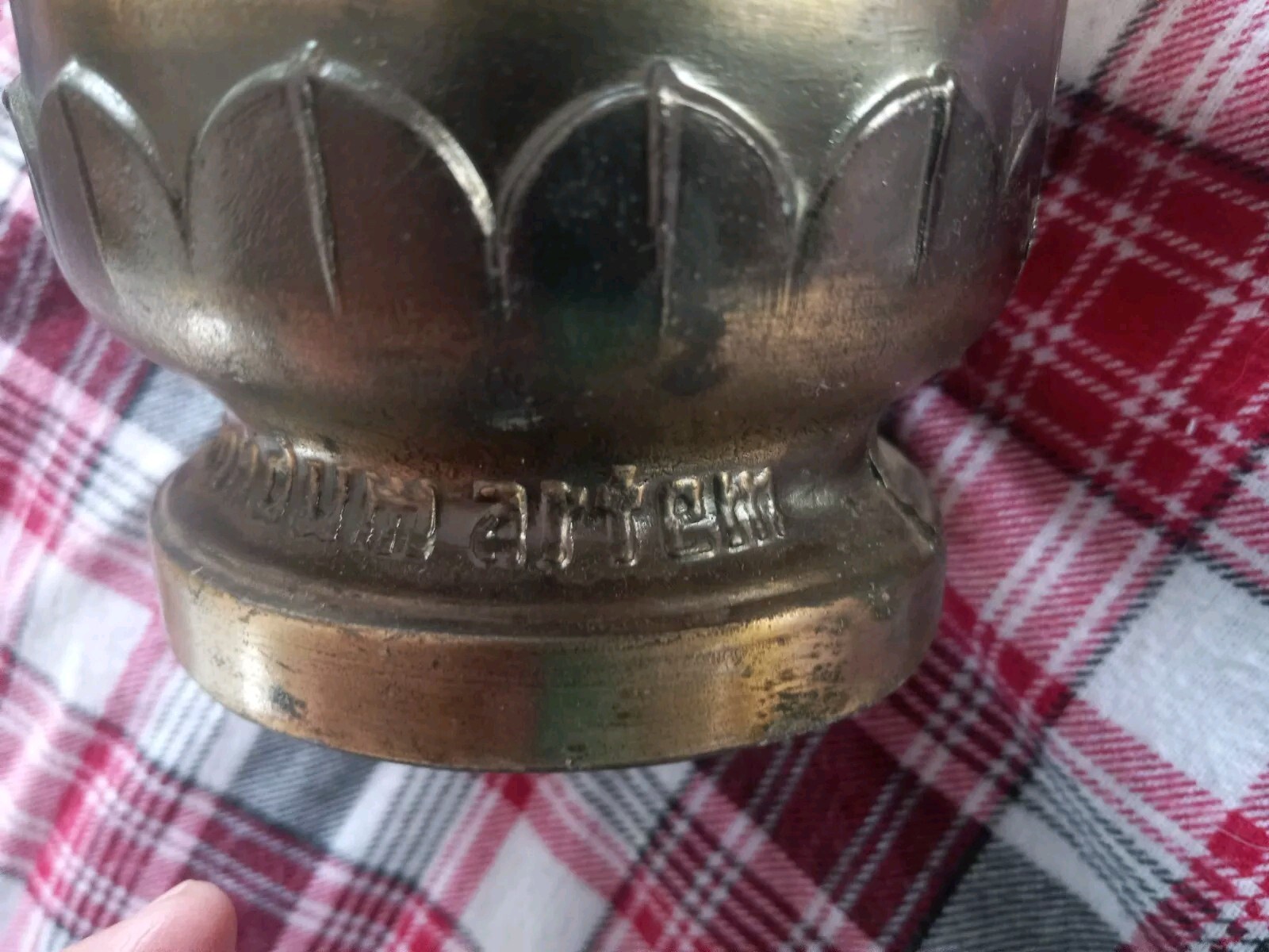 150th Anniversary Brass Mortar & Pestle-Coricidin (OC) Schering Established 1820