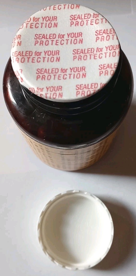 Vintage Expired Red Clover Combo UNOPENED Supplement Natures Herbs Retro Bottle