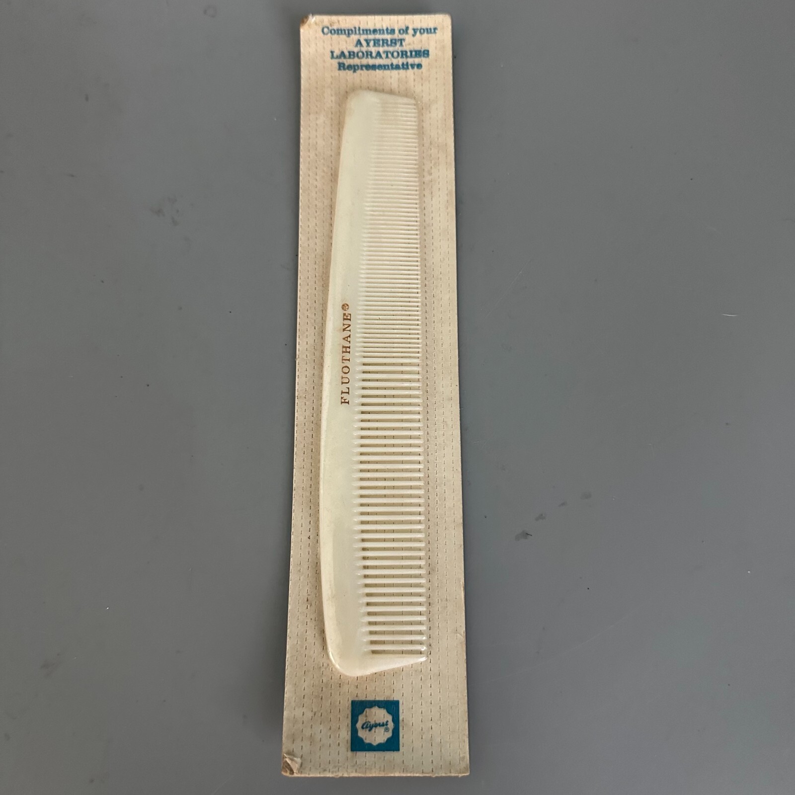 Fluothane Ayerst Laboratories Hair comb promotion collectible NOS